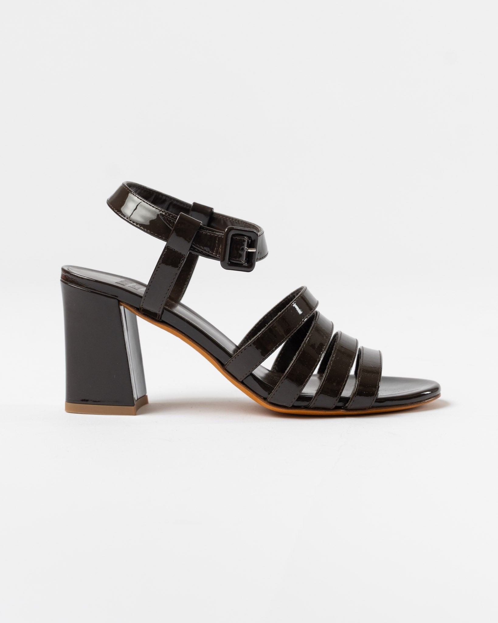 Maryam Nassir Zadeh Palma High Sandal in Carob Curated at Jake and