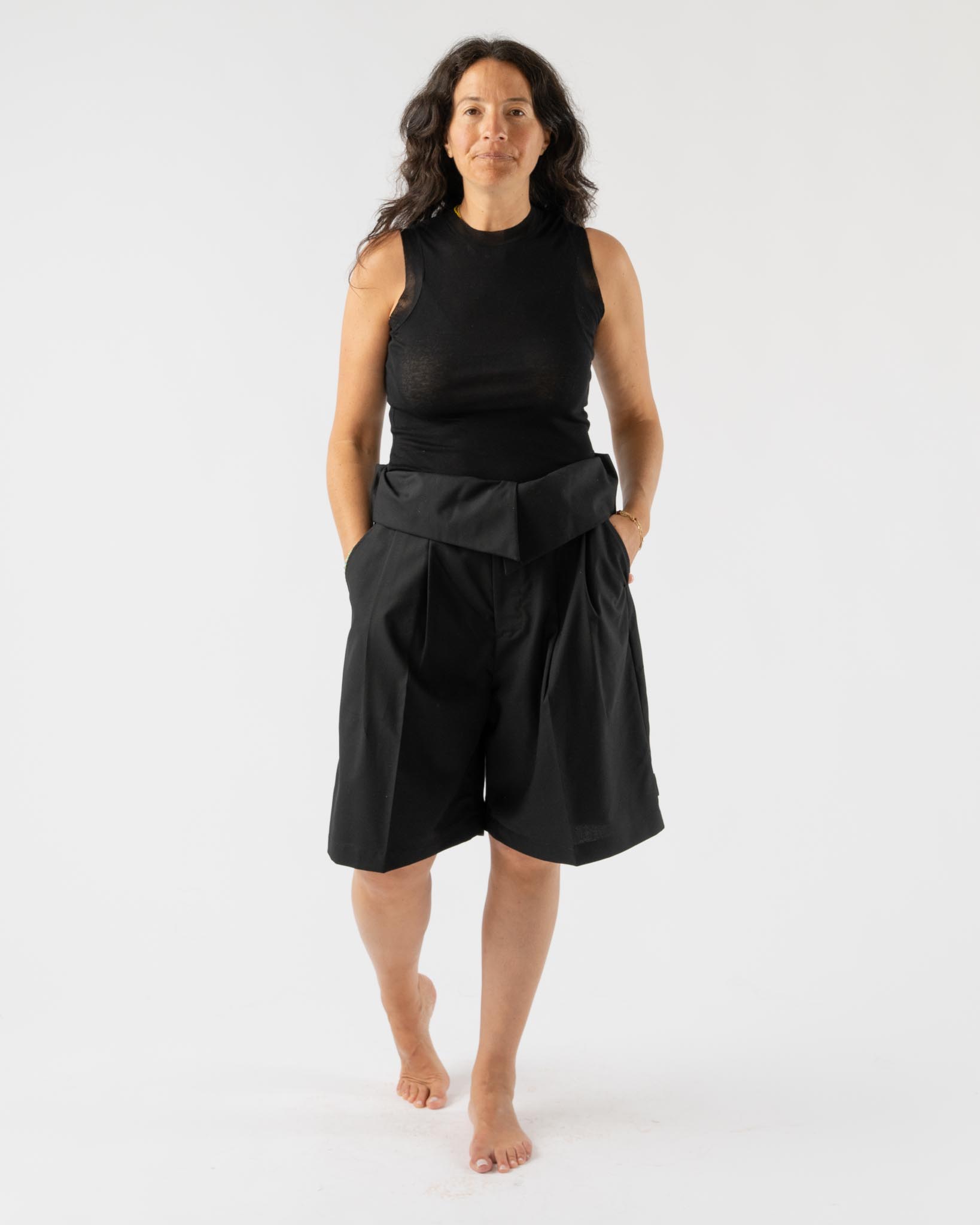 Sillage Gurkha Shorts in Black