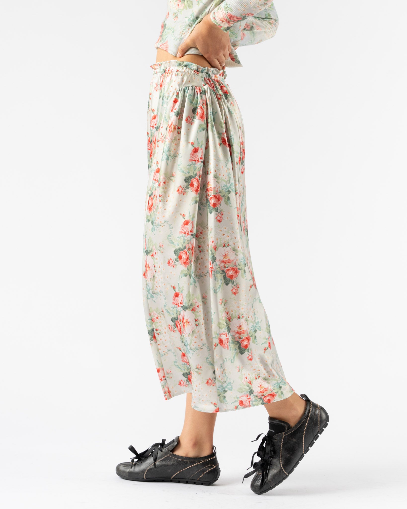 Simone Rocha Single Hip Detail Easy Skirt in Baby Bouquet