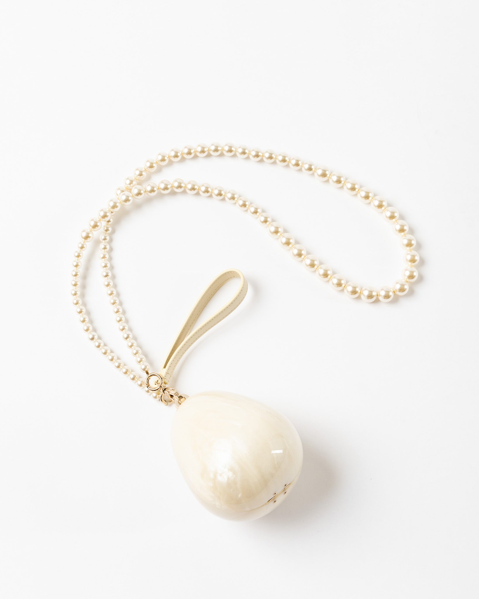 Simone Rocha Micro Egg Bag with Pearl Crossbody