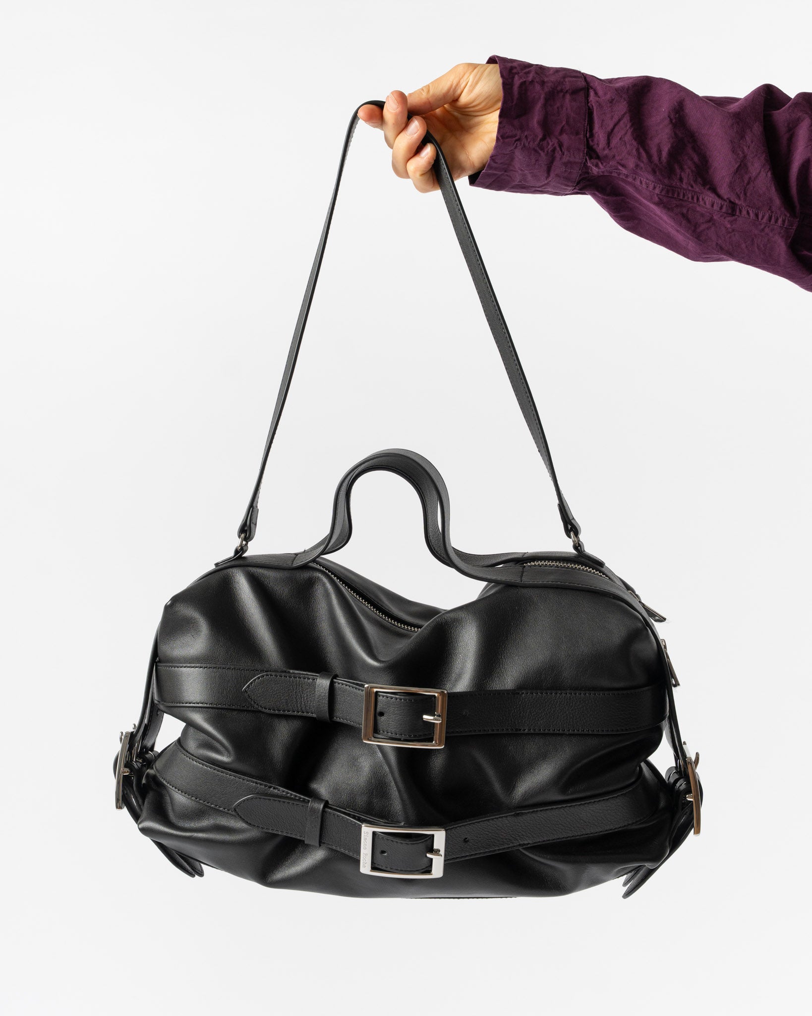 Simone Rocha Biker Belt Bag in Black Curated at Jake and Jones