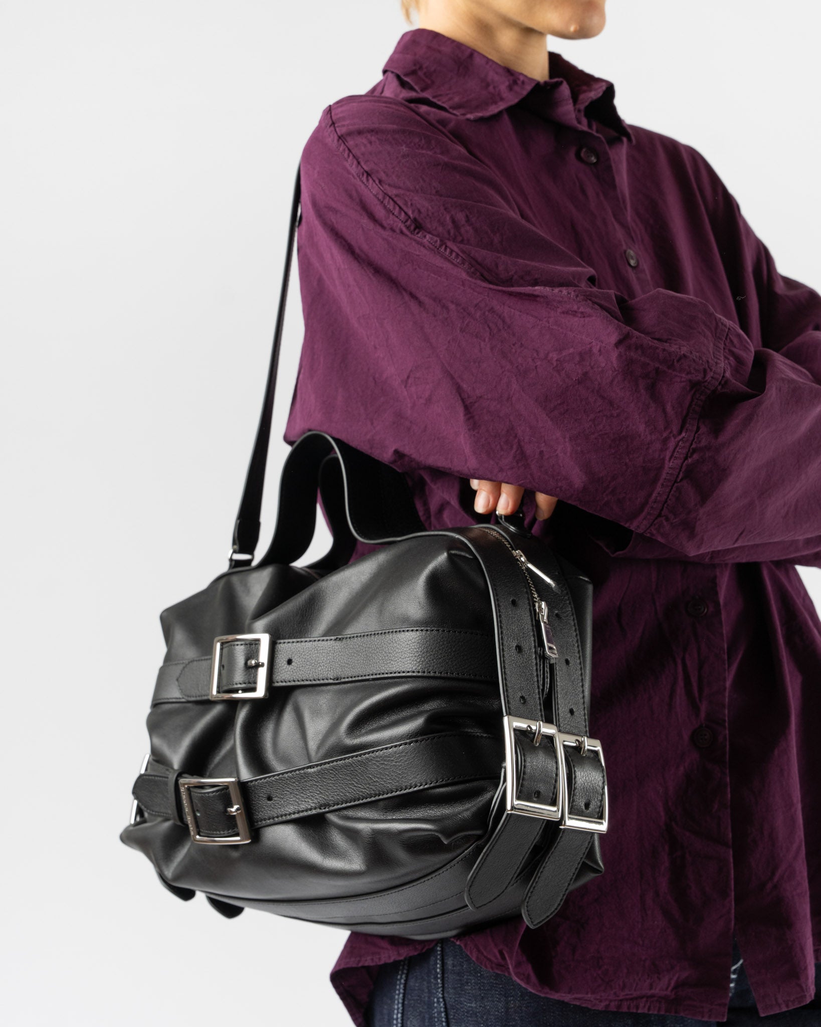 Simone Rocha Biker Belt Bag in Black