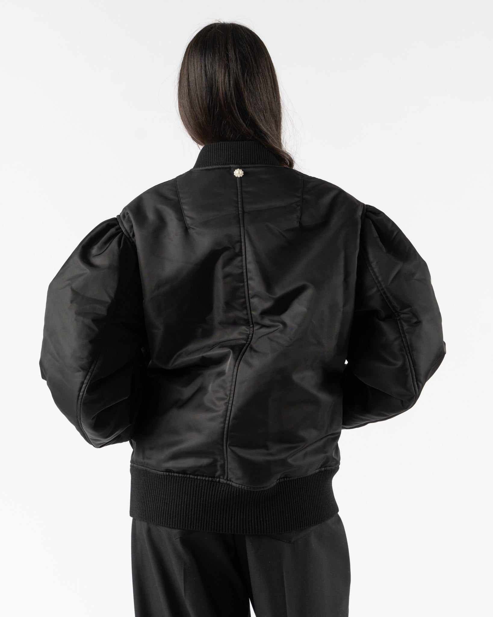 Simone Rocha Multi-Pocket Bomber Jacket in Black