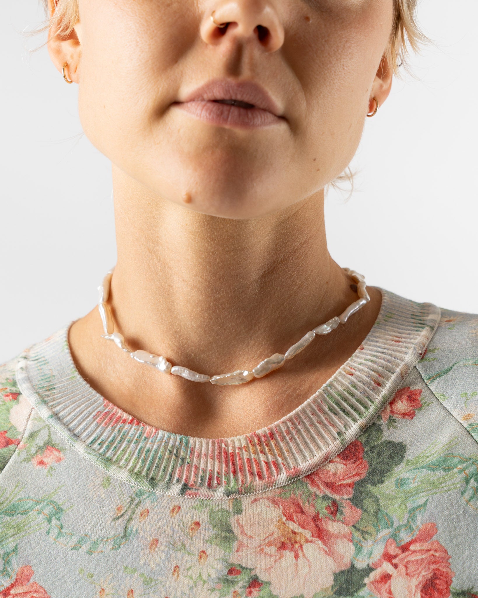 Simone Rocha Carabiner Pearl Necklace