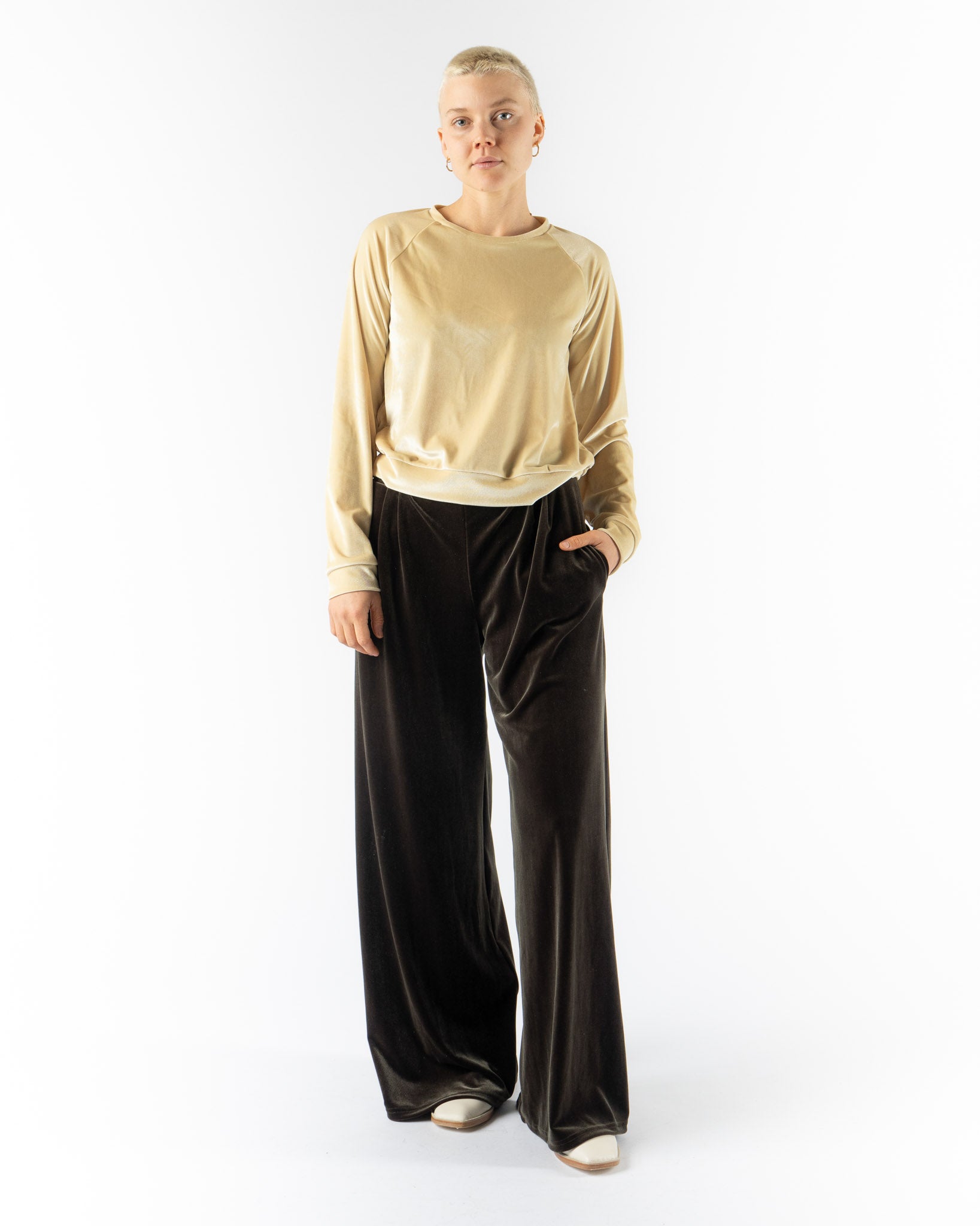 Simone Wild Raglan Sweater in Lemon