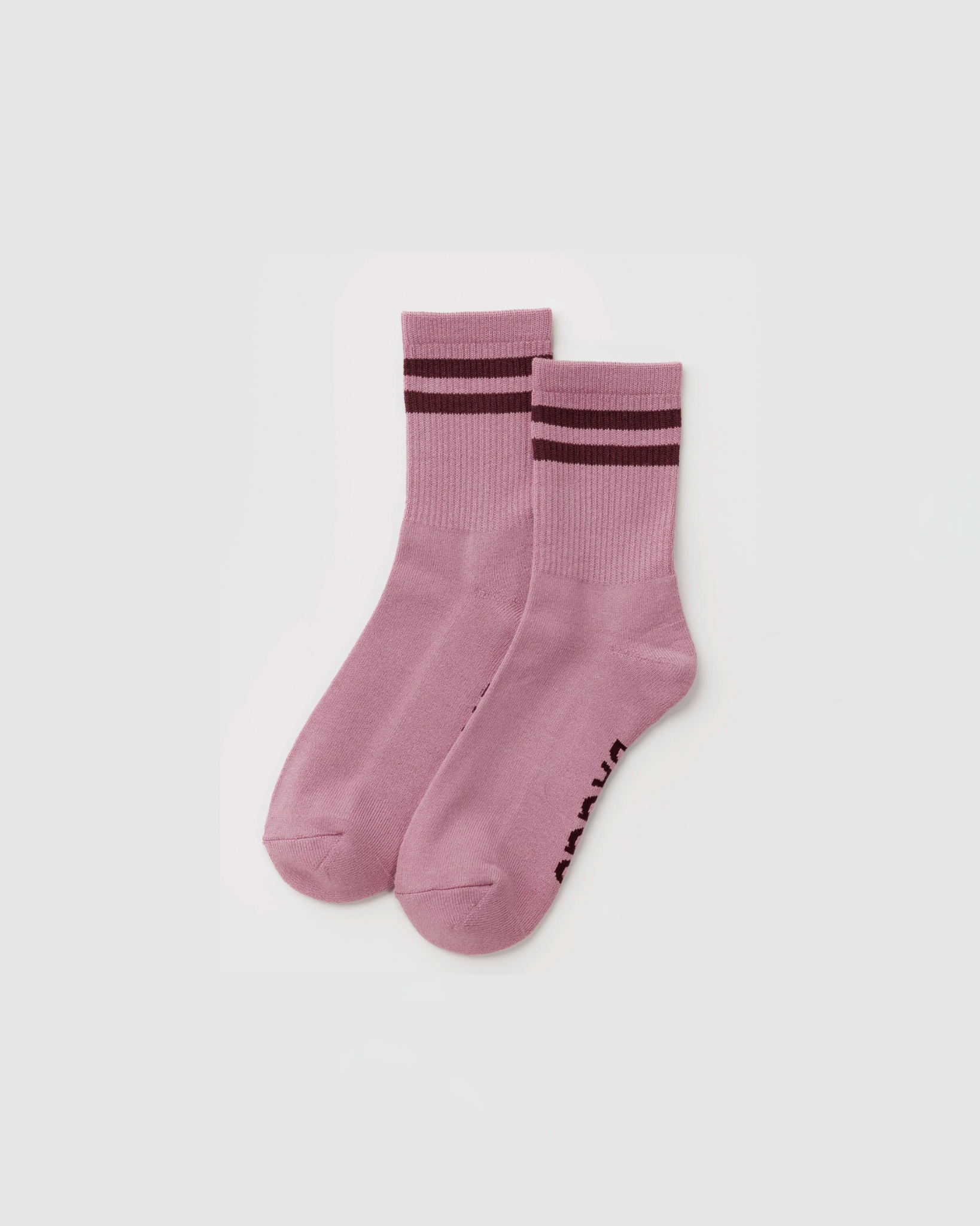 Baggu Ribbed Sock in Wild Plum Stripe
