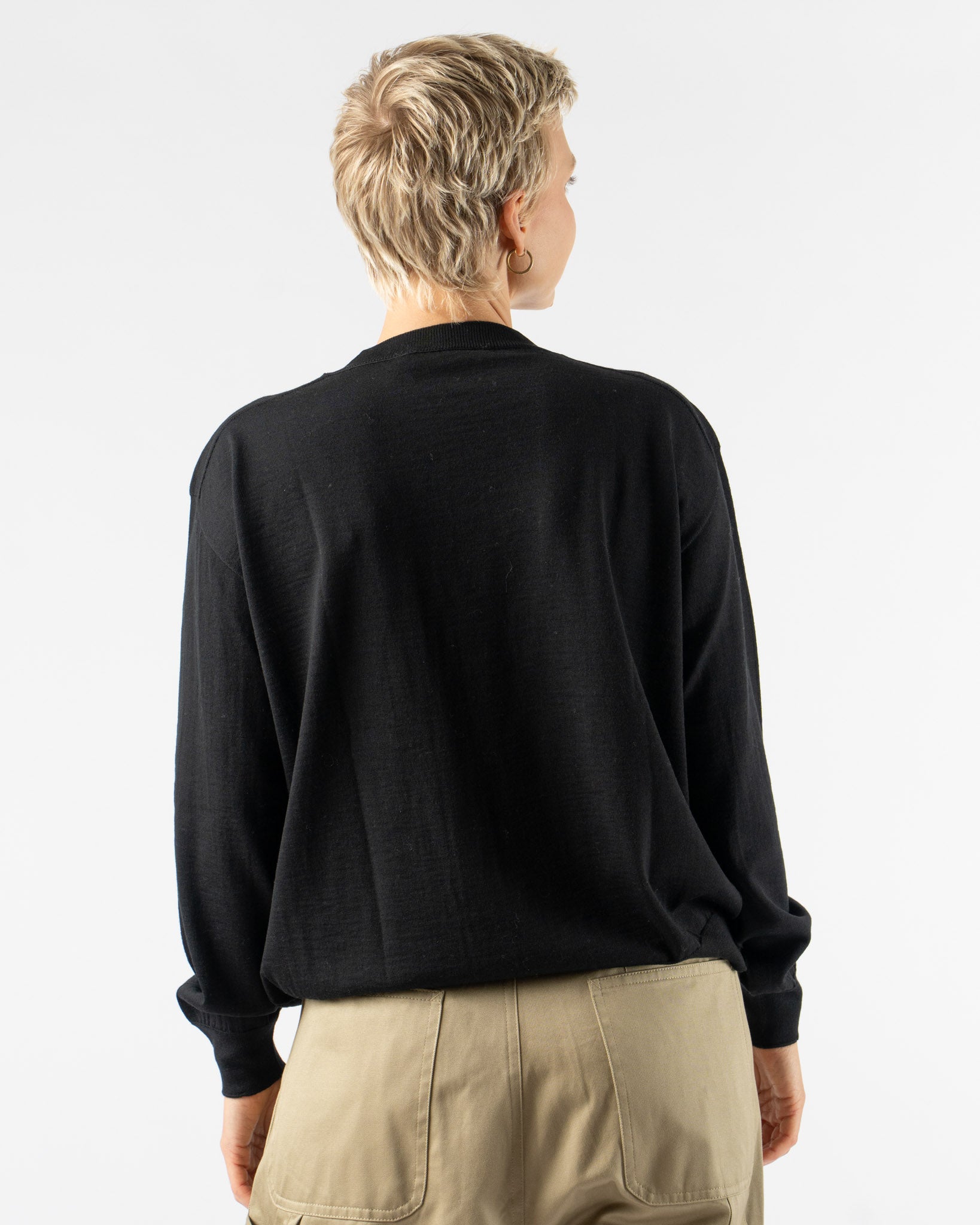 Sofie D'Hoore Muscat Crew Neck Pullover in Black