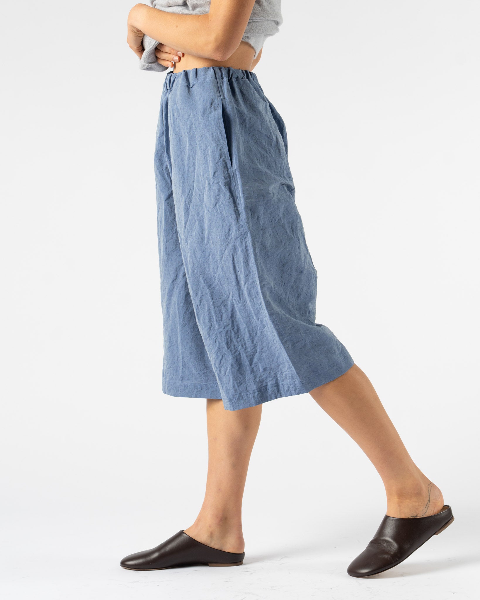 Sofie D'Hoore Plick Shorts in Blue Jeans