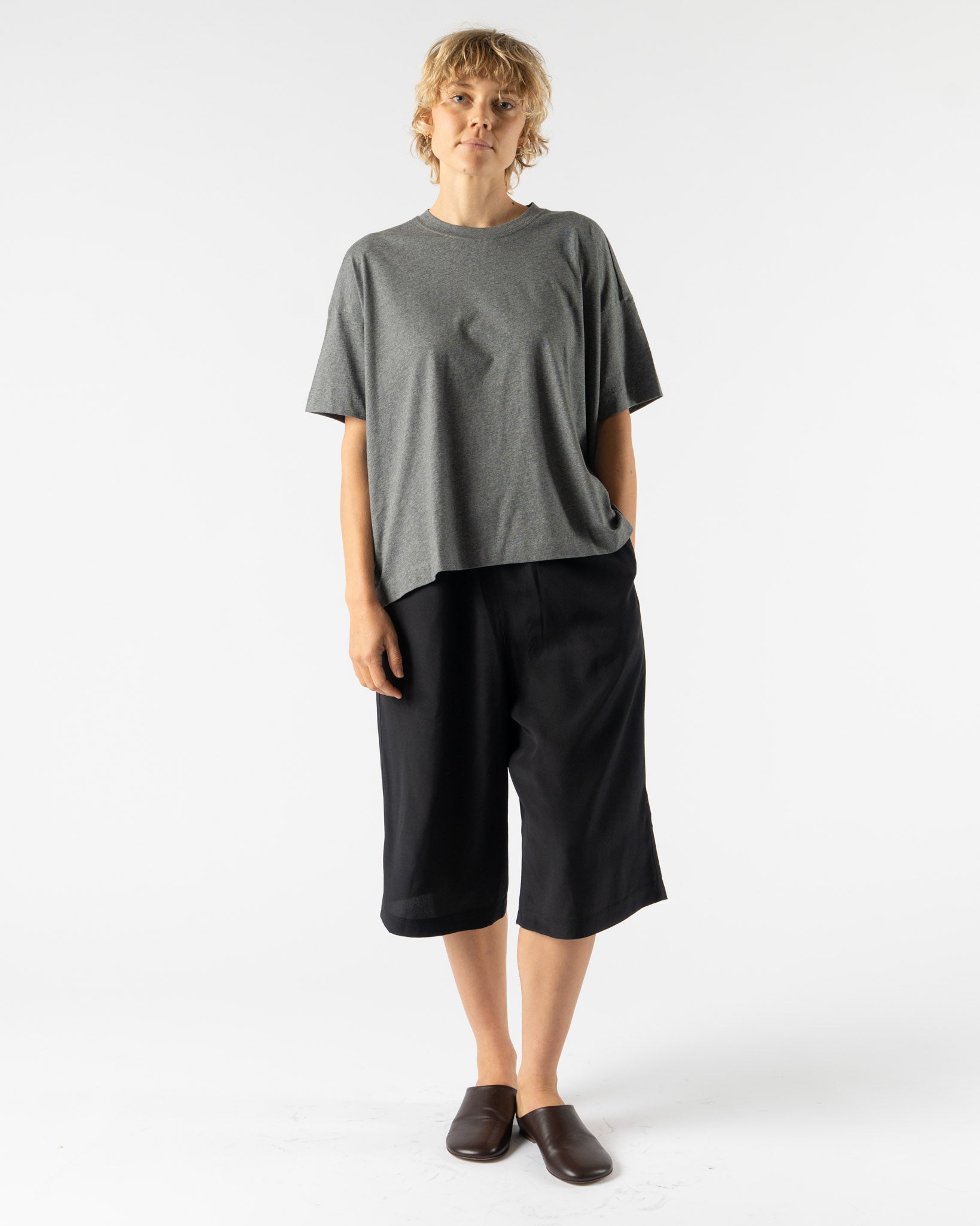 Sofie D'Hoore Tilly Shirt in Mid Grey Melange