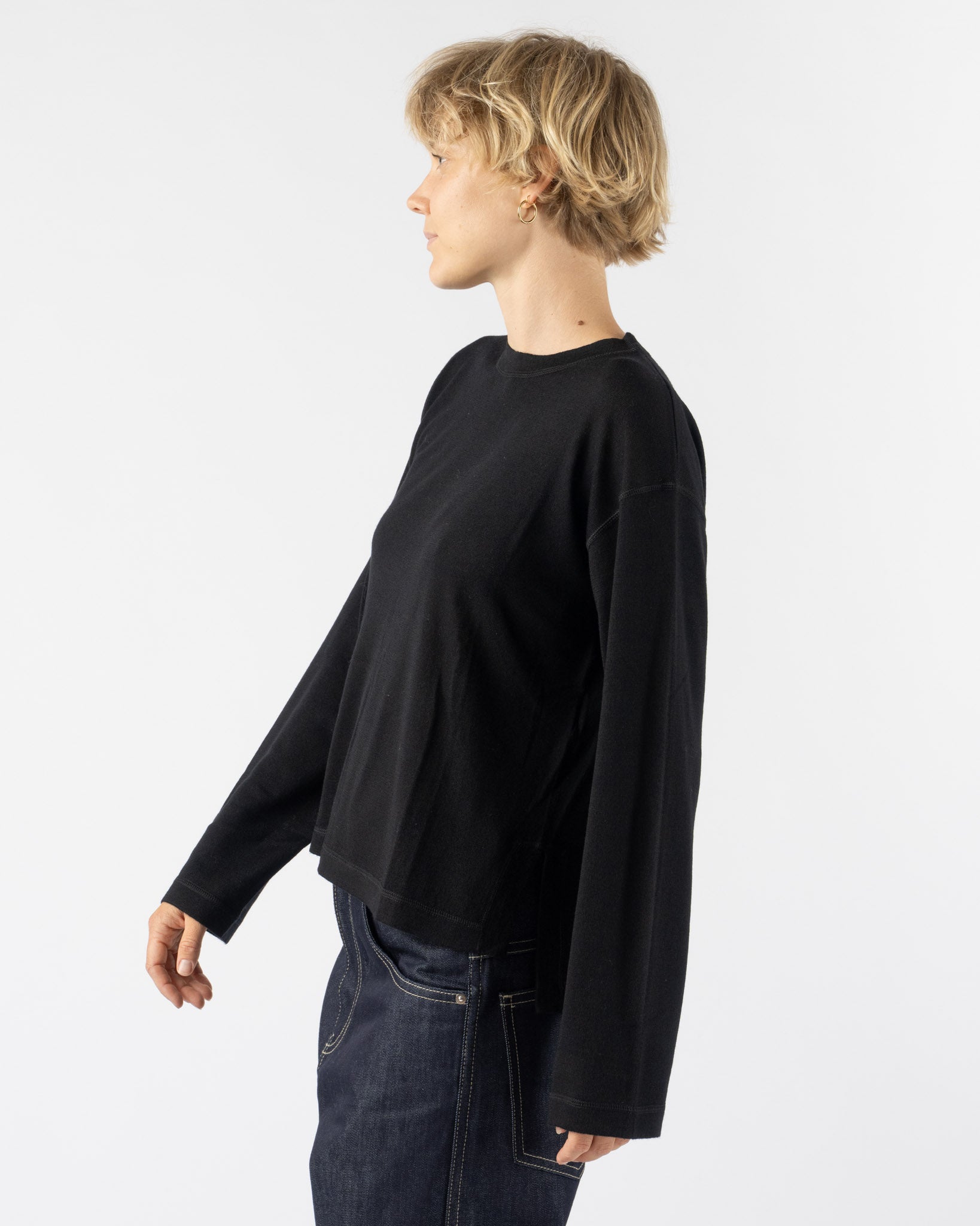 Sofie D'Hoore Mateo Pullover in Knit Black