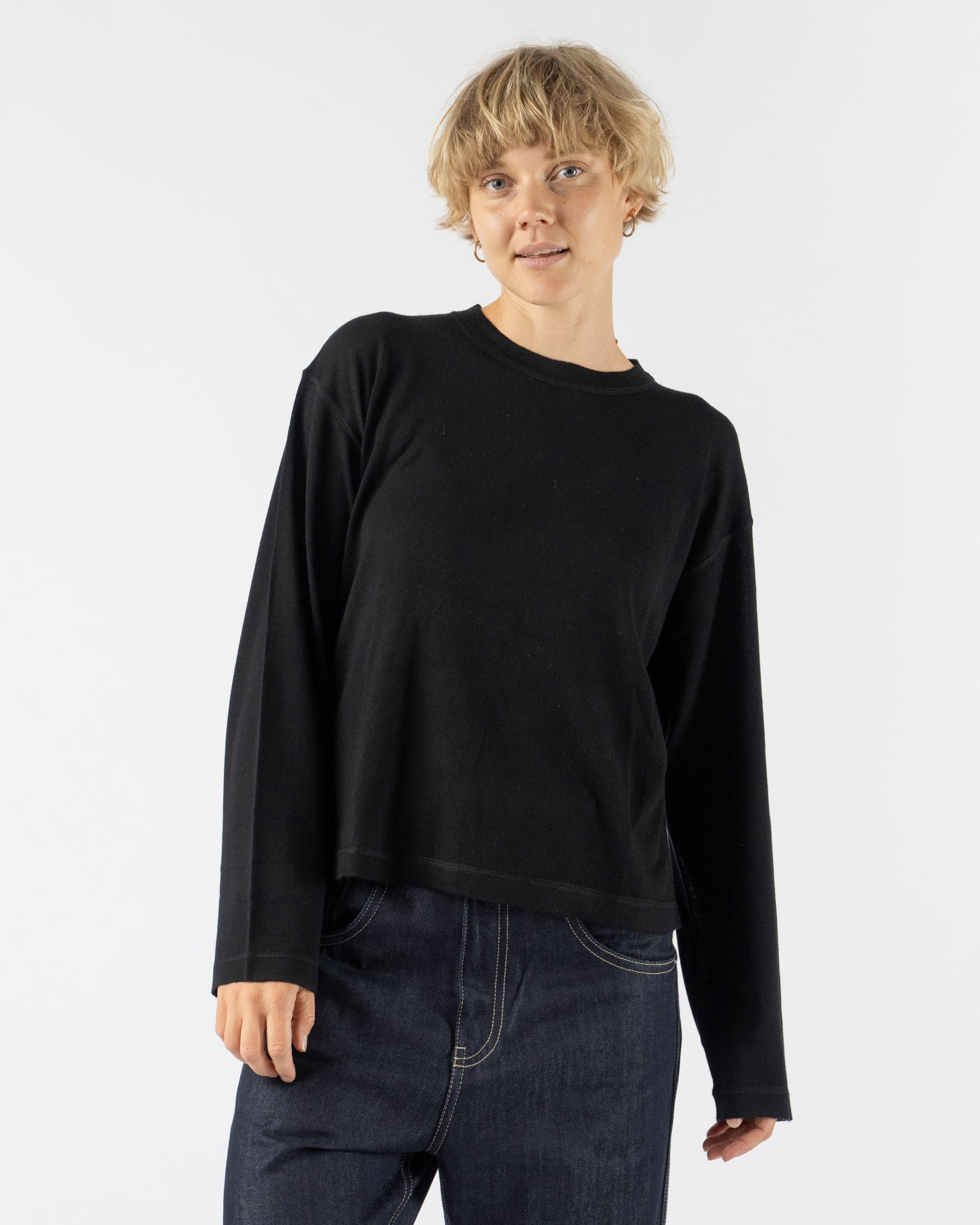 Sofie D'Hoore Mateo Pullover in Knit Black