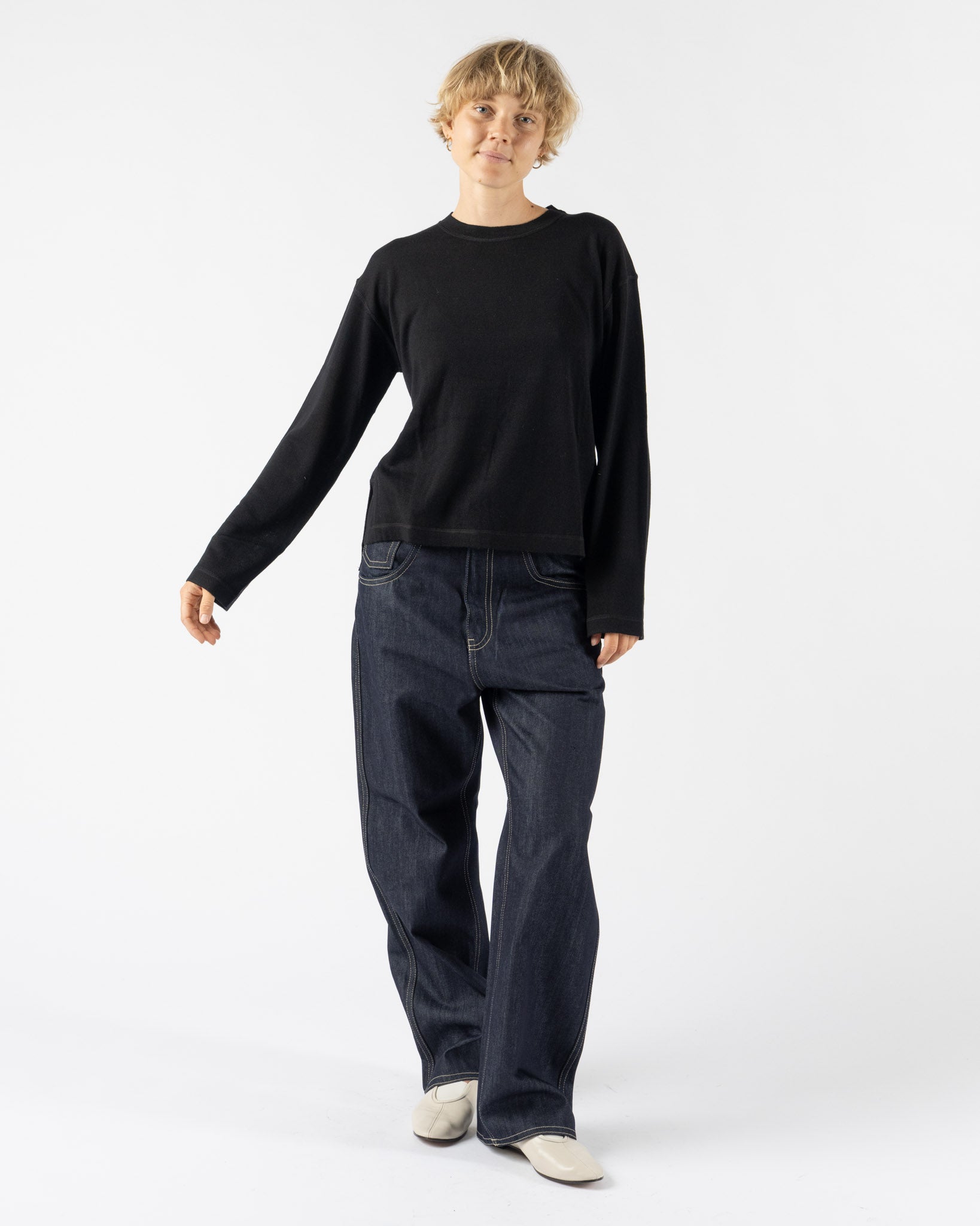 Sofie D'Hoore Mateo Pullover in Knit Black