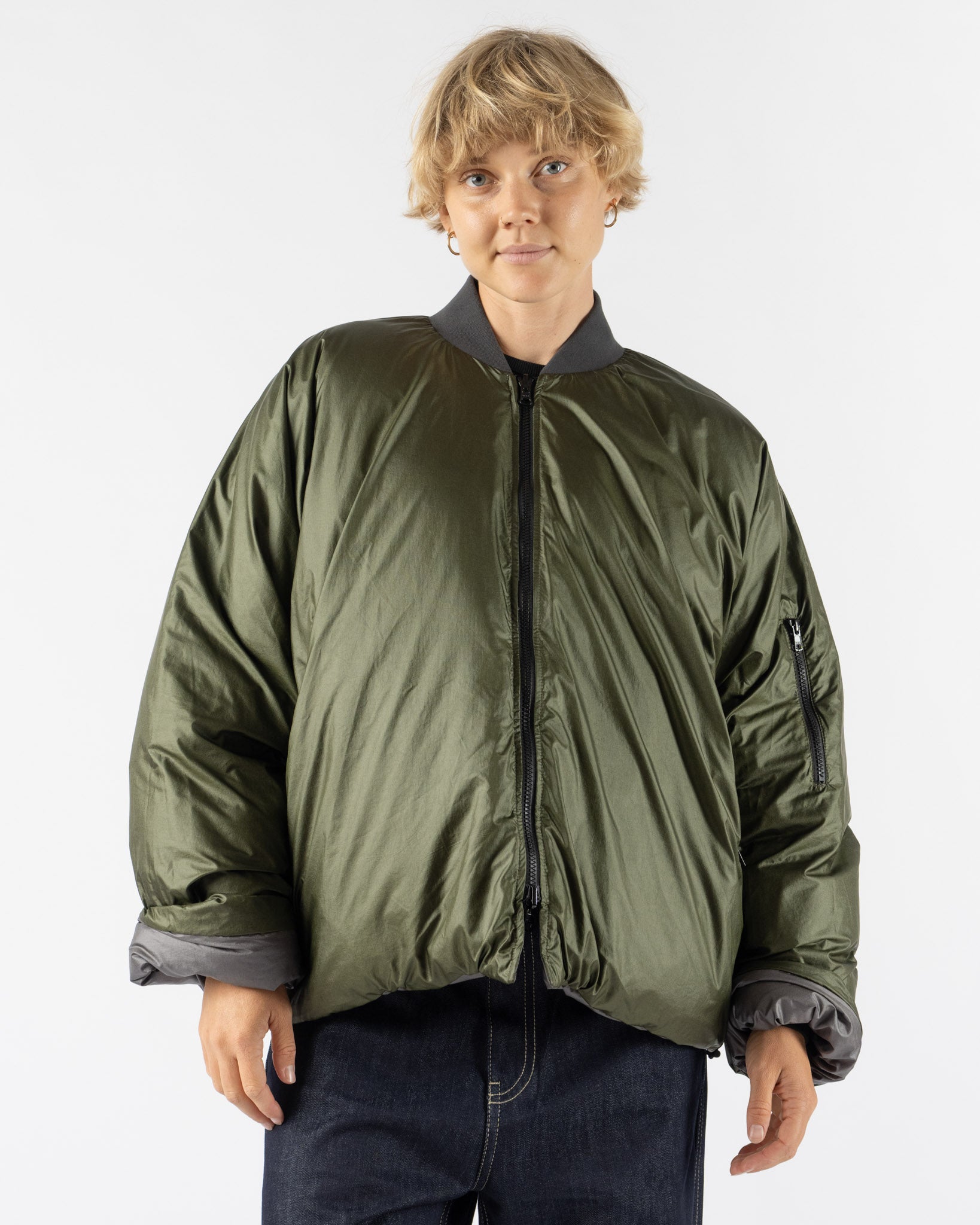 Sofie D'Hoore Origin Jacket in Charcoal/Khaki
