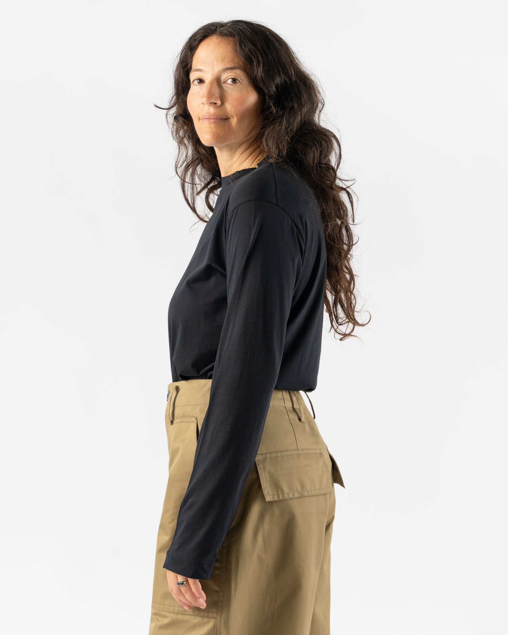 Sofie D'Hoore Thrill Long Sleeve in Off Black