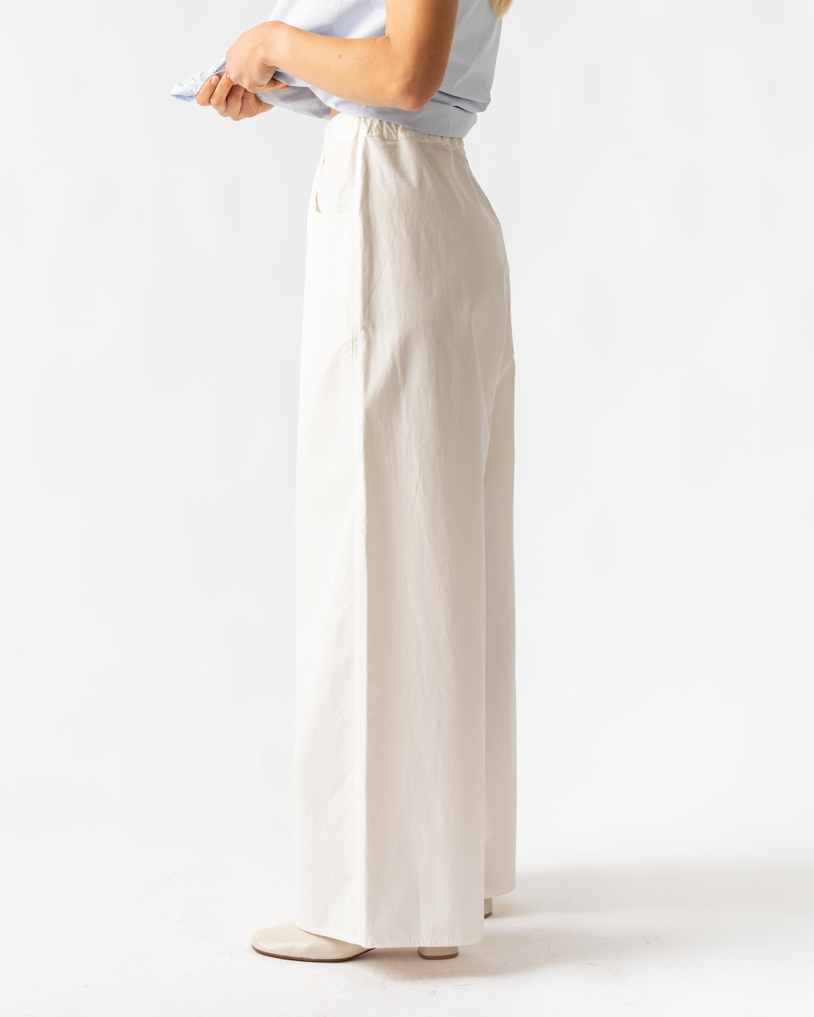 Sofie D'Hoore Pistis Pants in Woven Off White