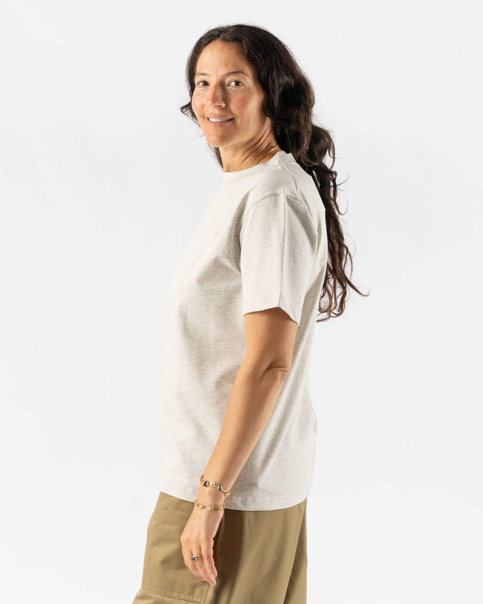 Sofie D'Hoore Tag T-Shirt in Pearl Melange