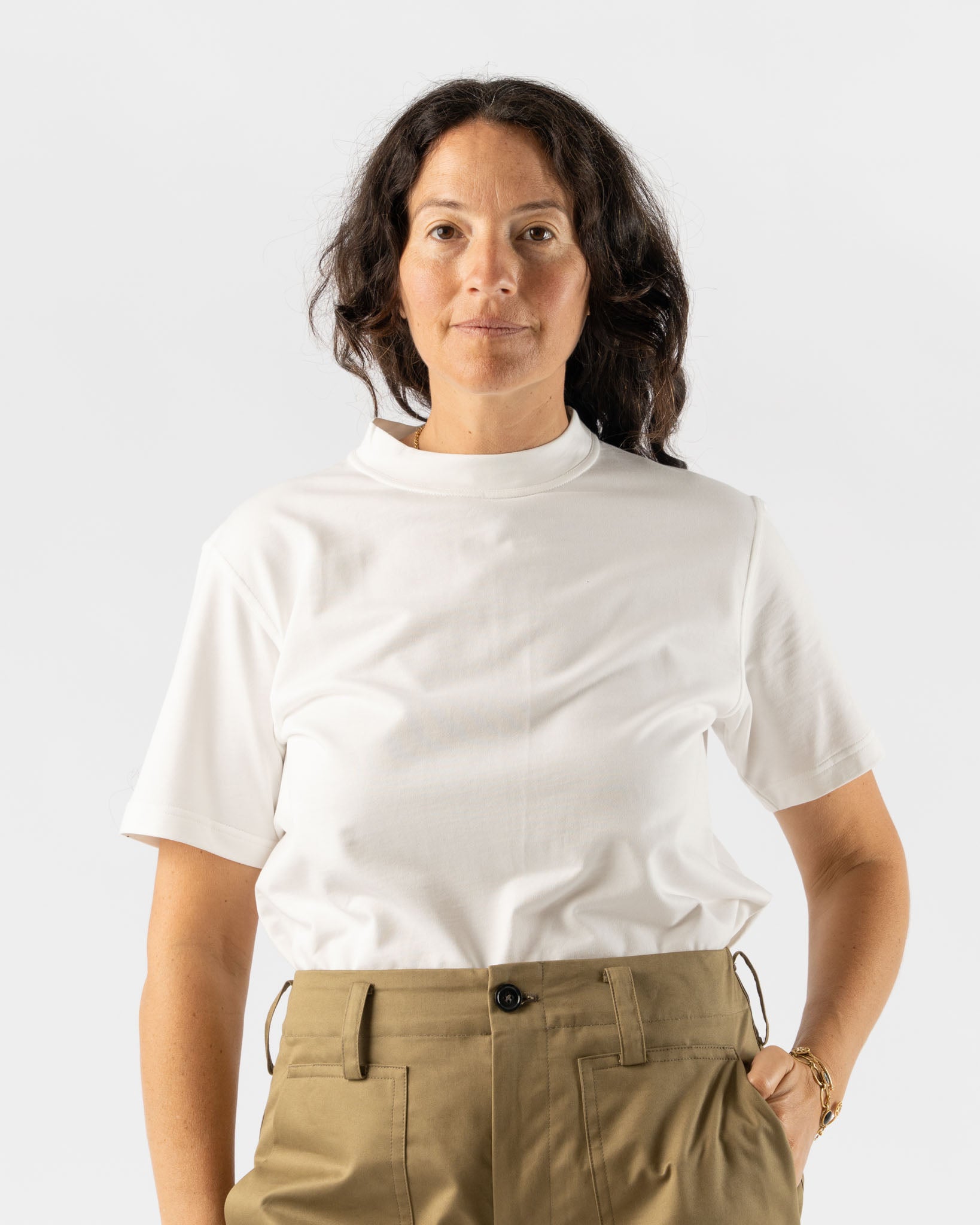 Sofie D'Hoore Tag T-Shirt in Off White