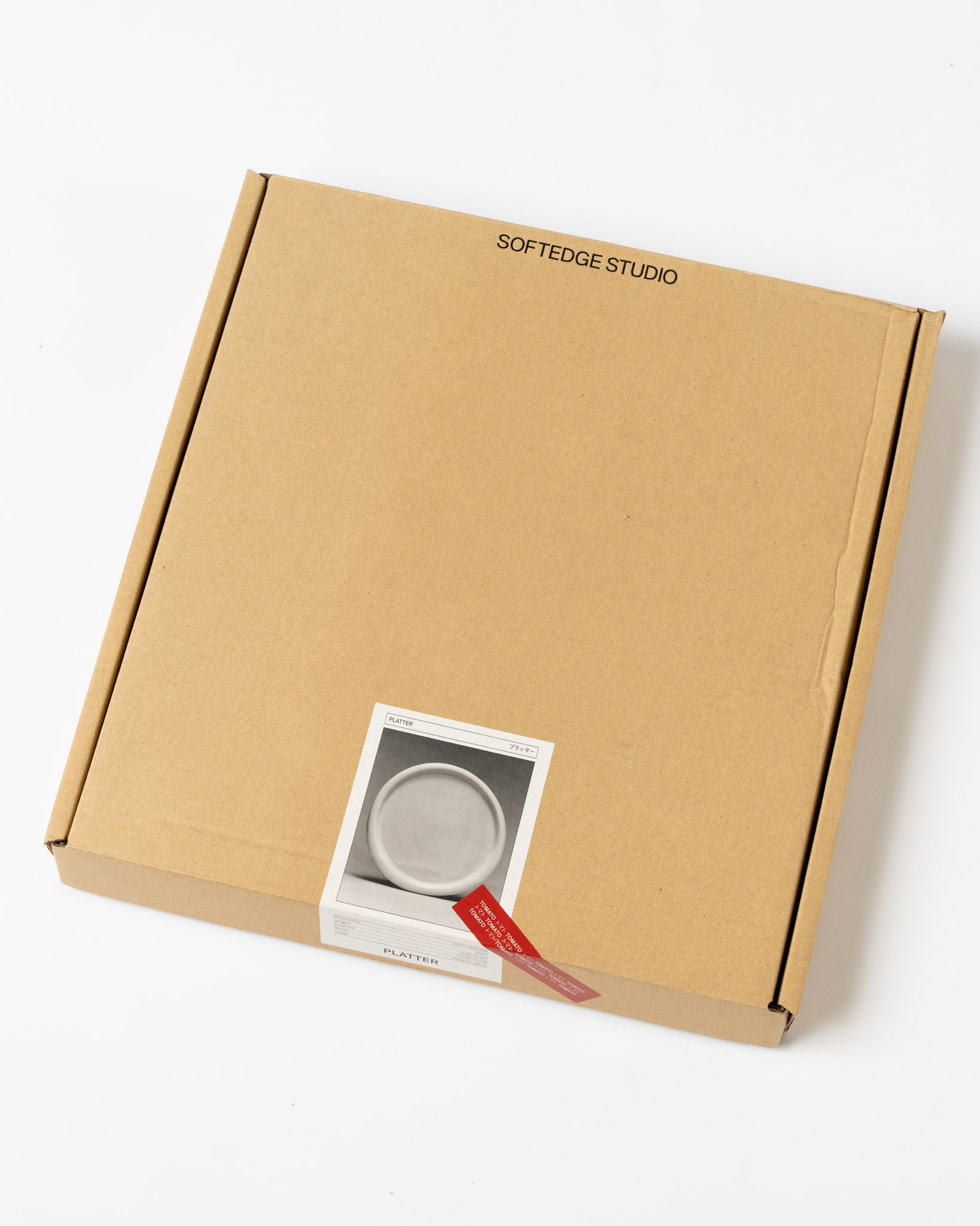 Softedge Studio Platter in Tomato