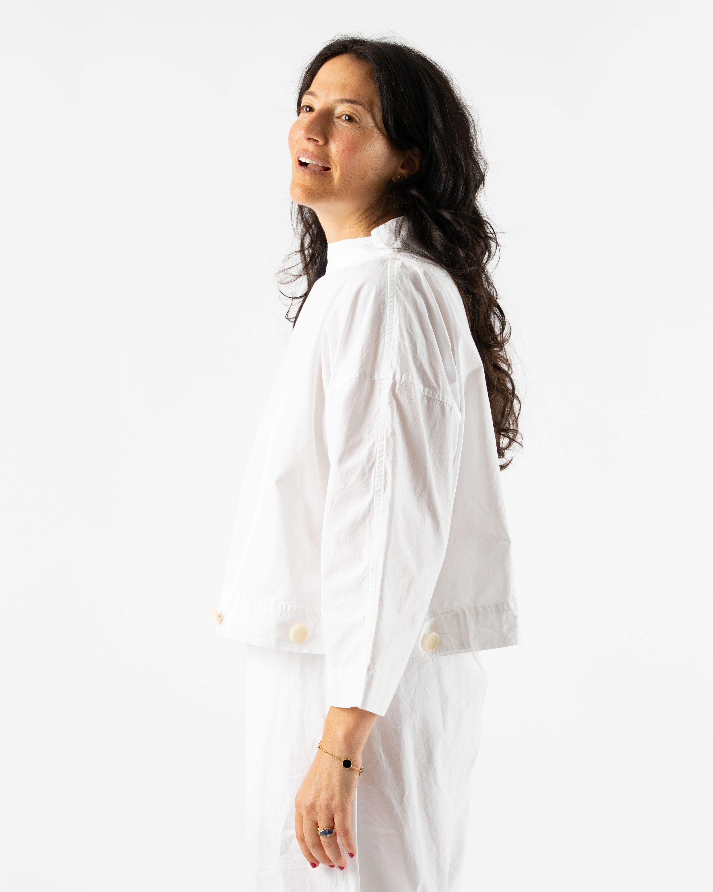 SONO Kittel Smock in White