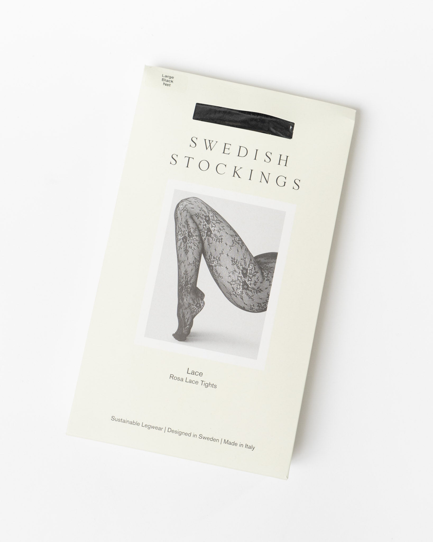 Swedish Stockings Rosa Lace Tights in Black