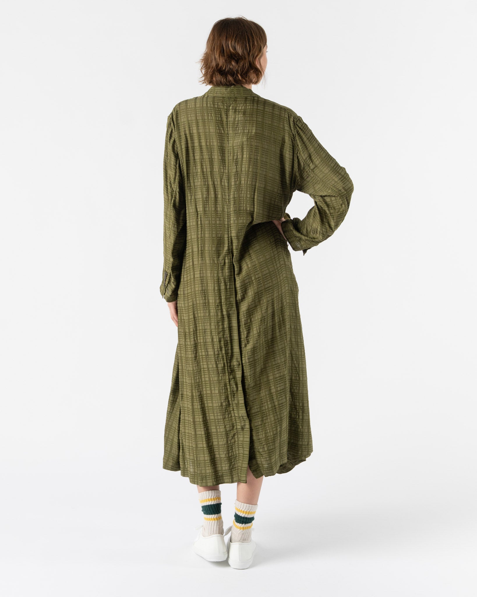 tActi Tux Dress in Olive Check