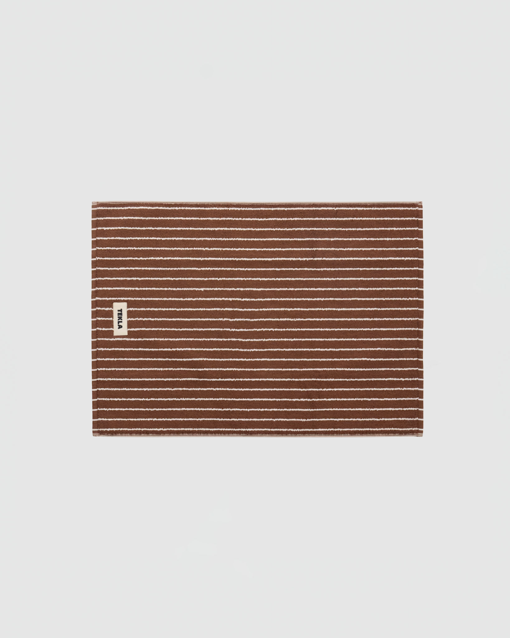 Tekla Bath Mat in Rust Stripes