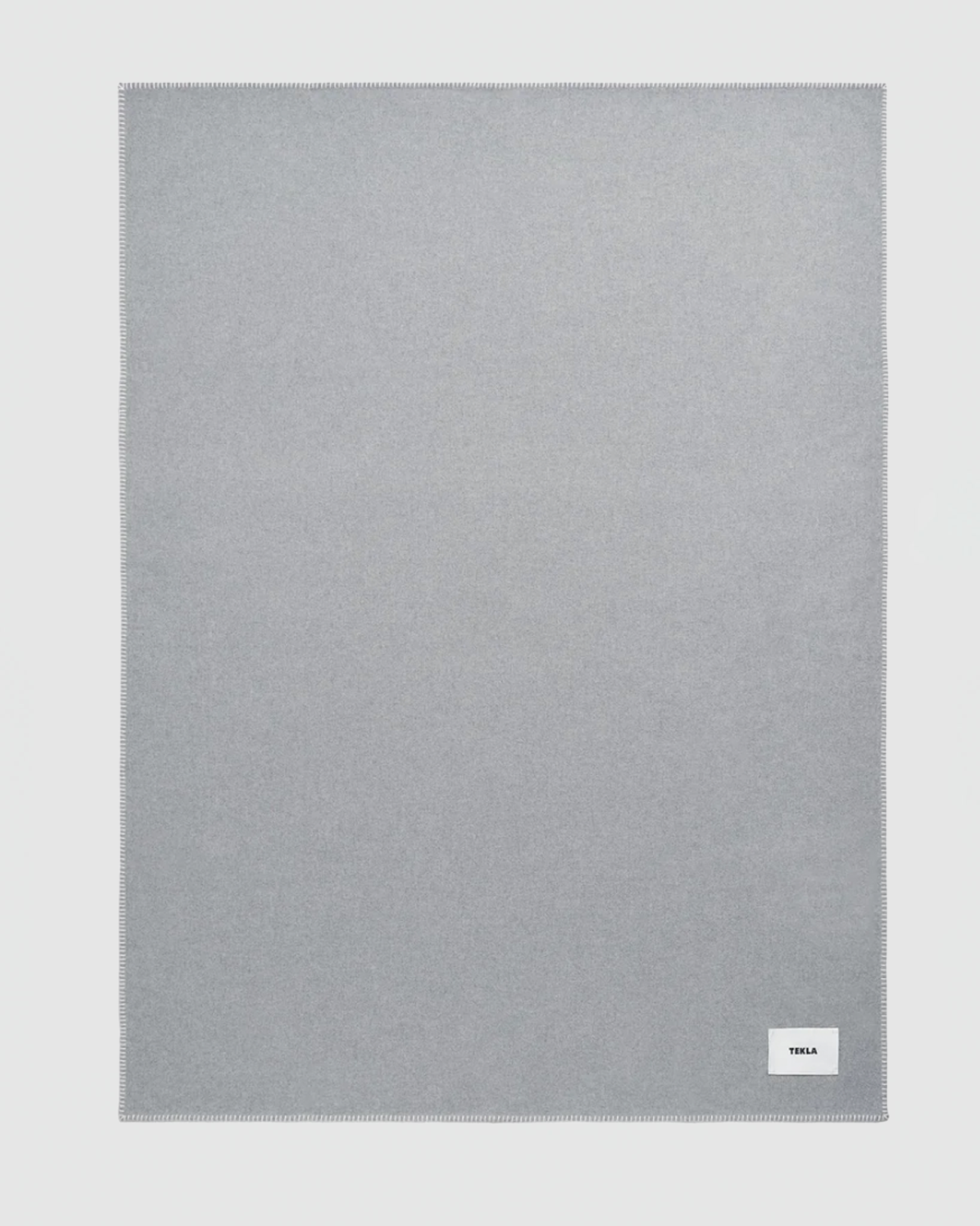 Tekla Lambswool Blanket in Ash Gray