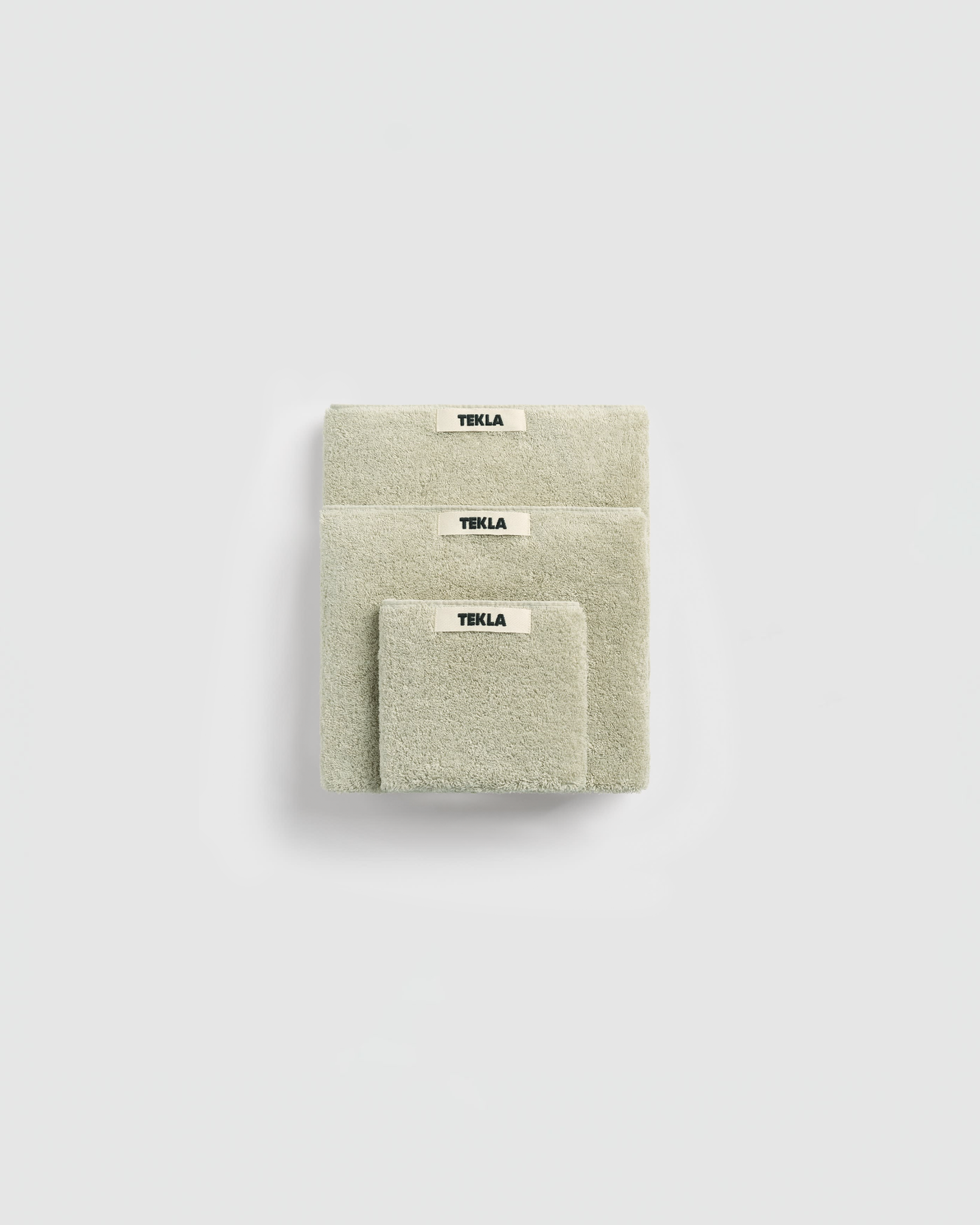 Tekla Towels in Pebble