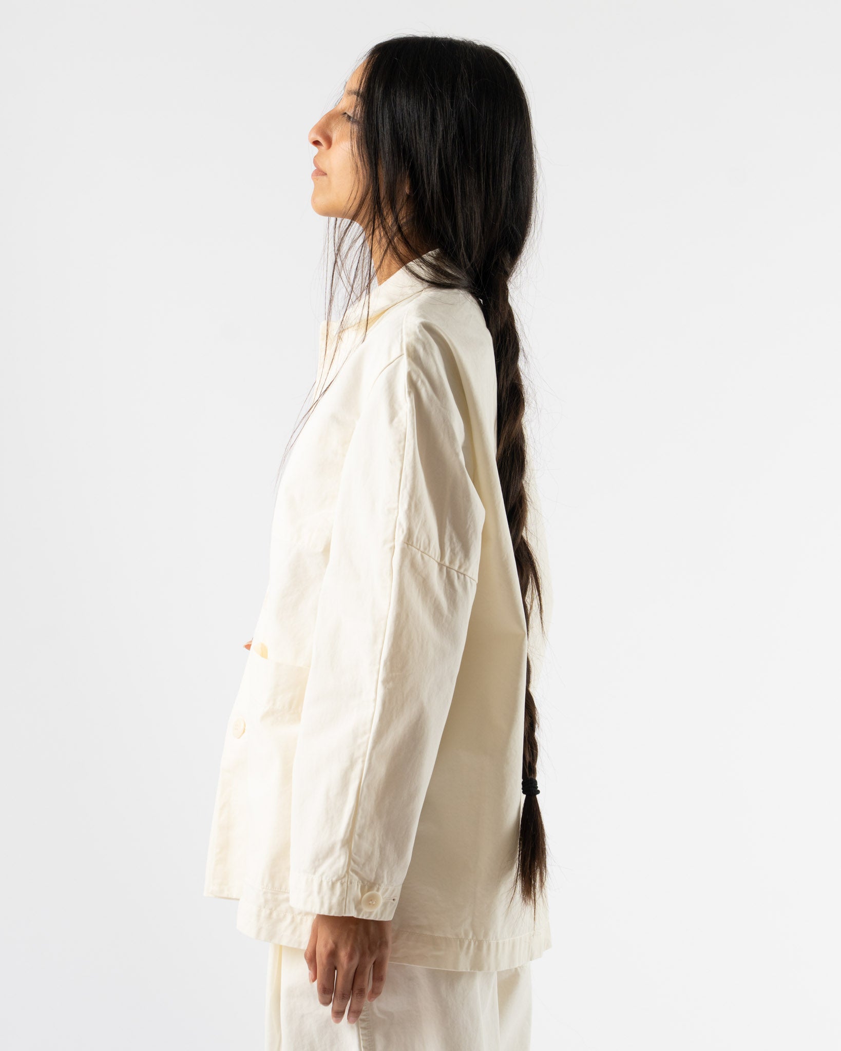 Toogood The Mechanic Jacket in Work Twill Yoghurt