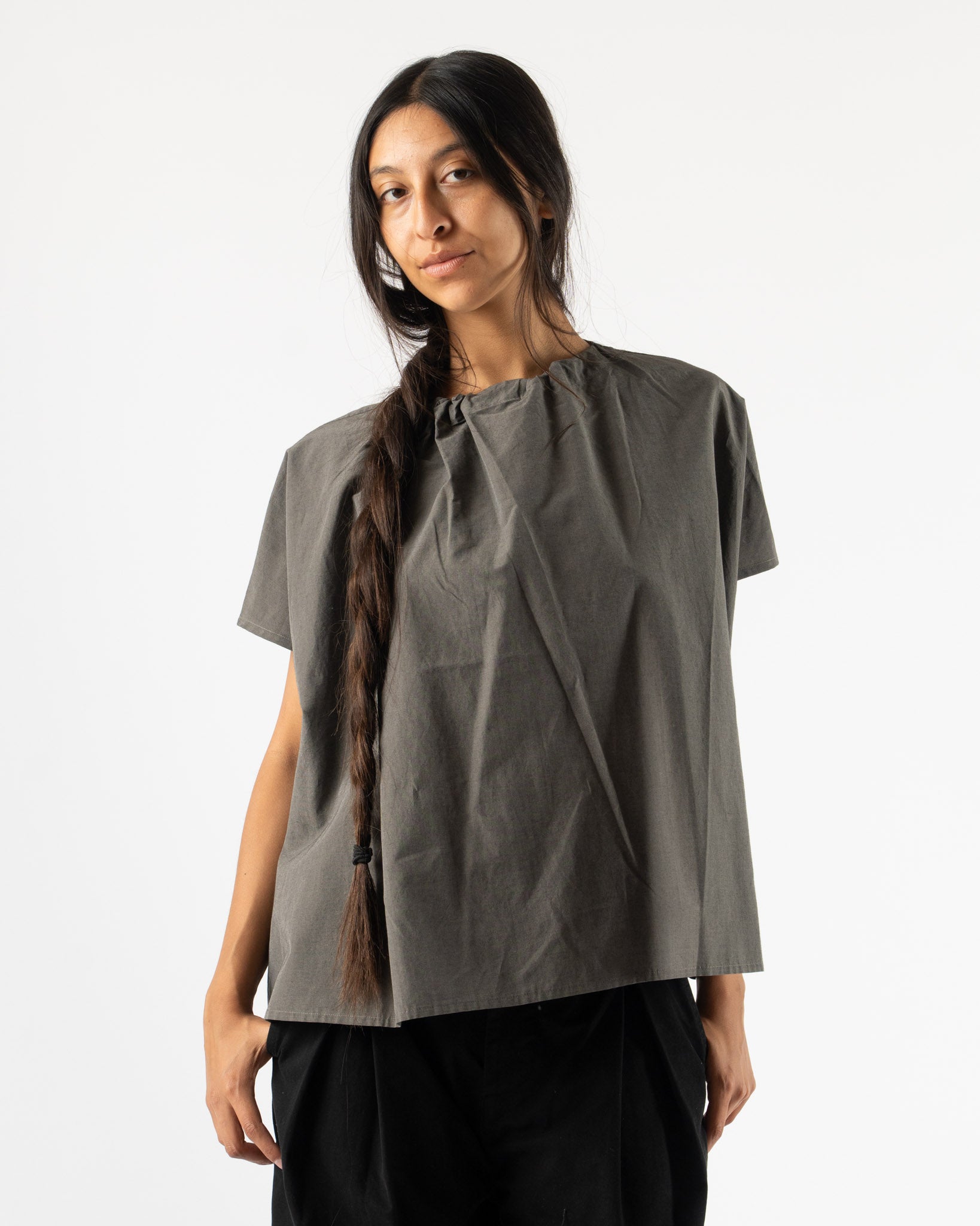 トップス toogood the potter top Toogood The Poet Top in Cotton Silk Pencil Curated at Jake and Jones