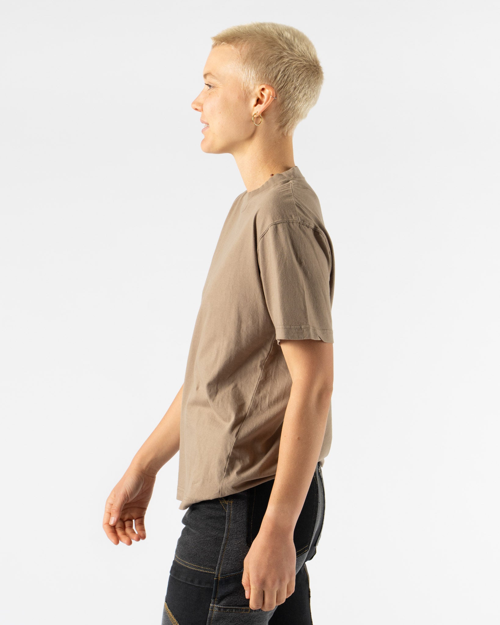 ts(s) Crew Neck T-Shirt in Khaki