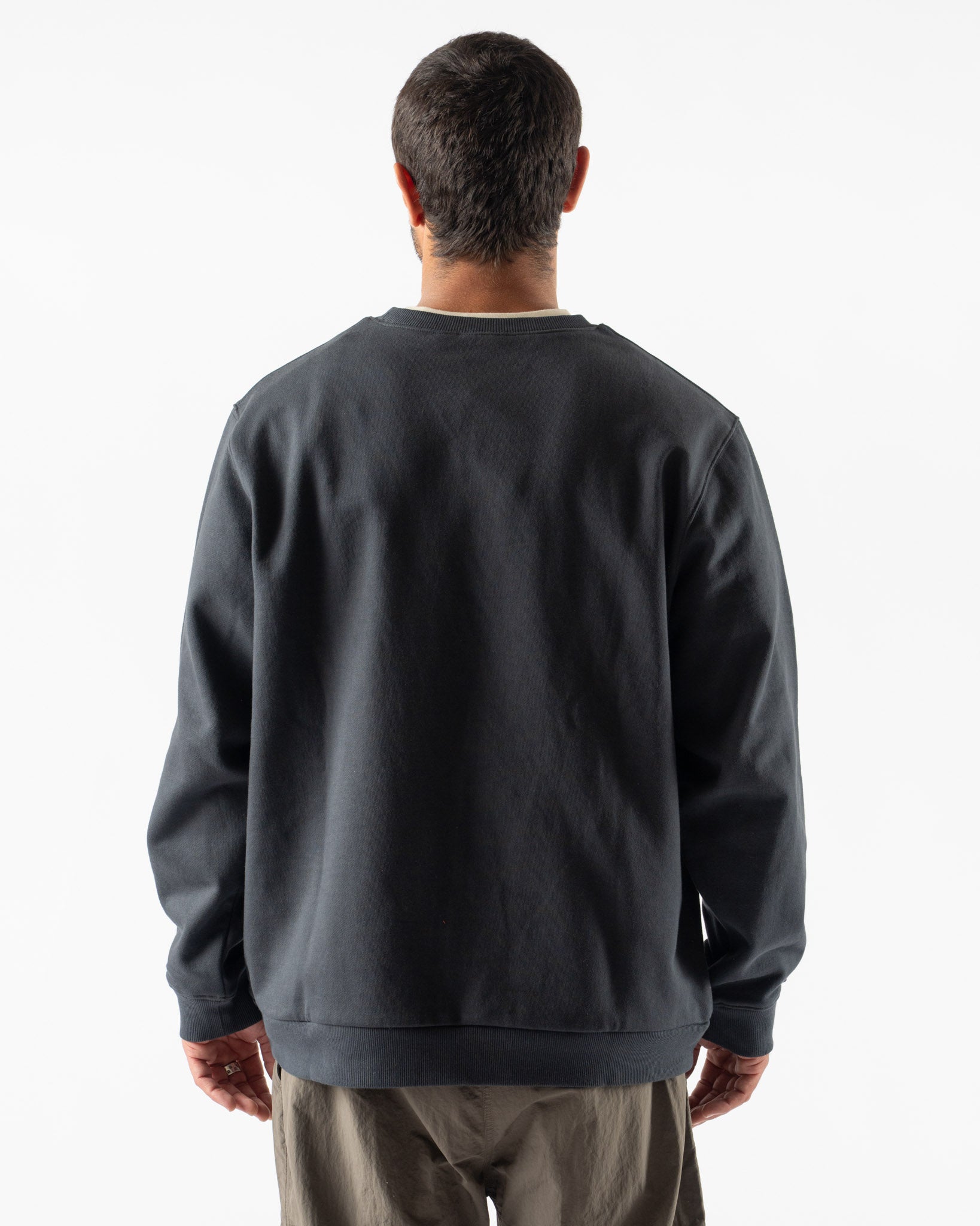 Gramicci One Point Crew Sweatshirt in Vintage Black