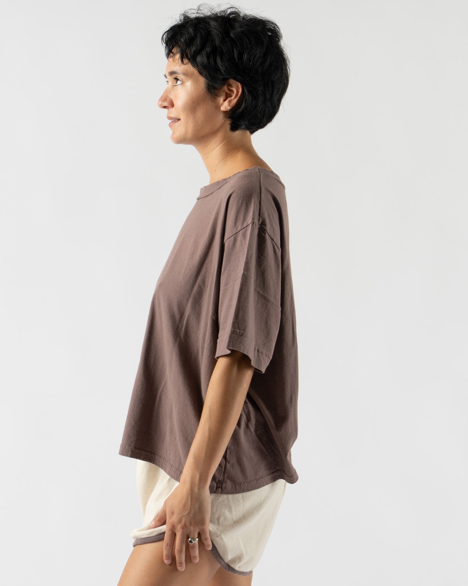 Wol Hide Box Tee in Mushroom