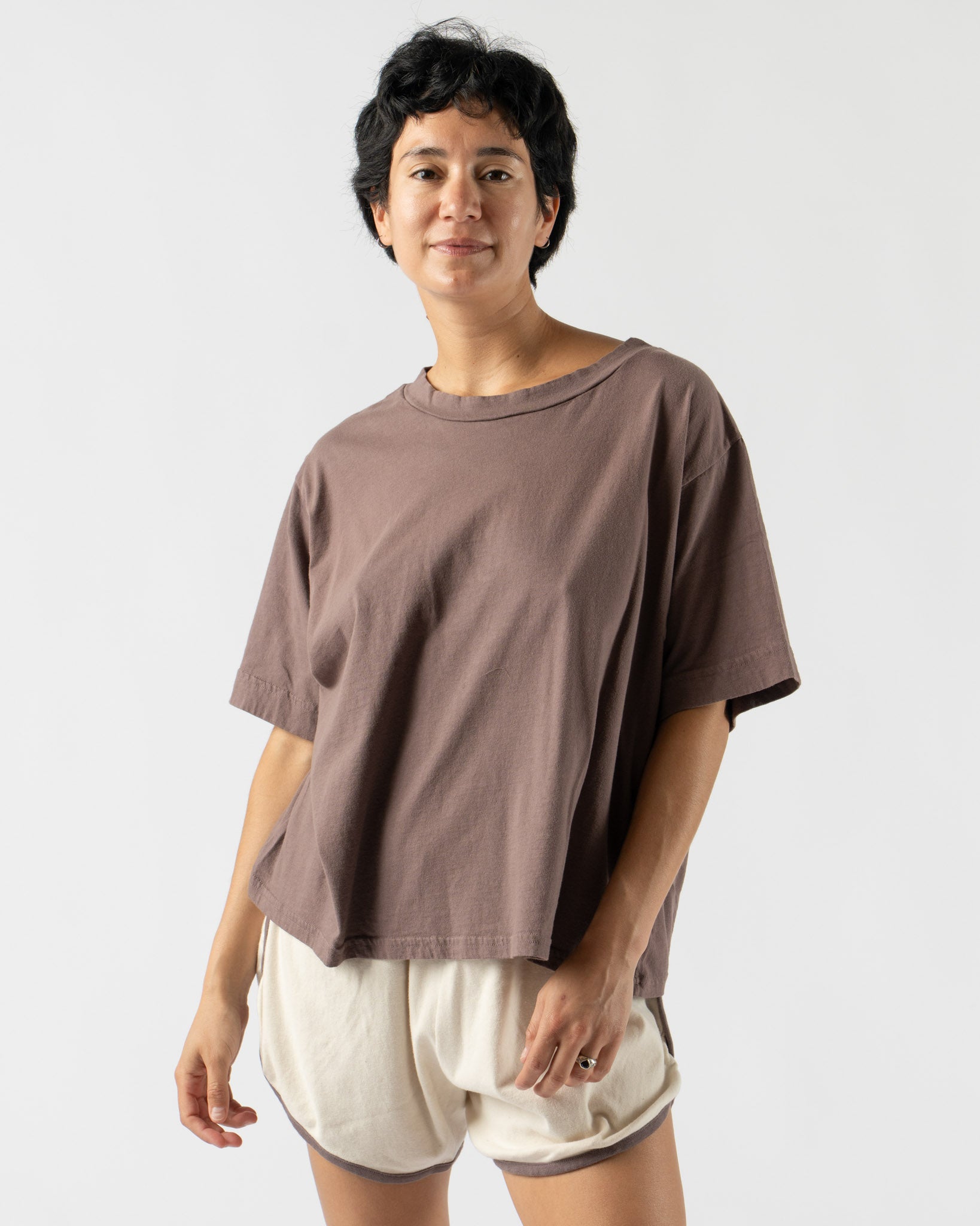 Wol Hide Box Tee in Mushroom