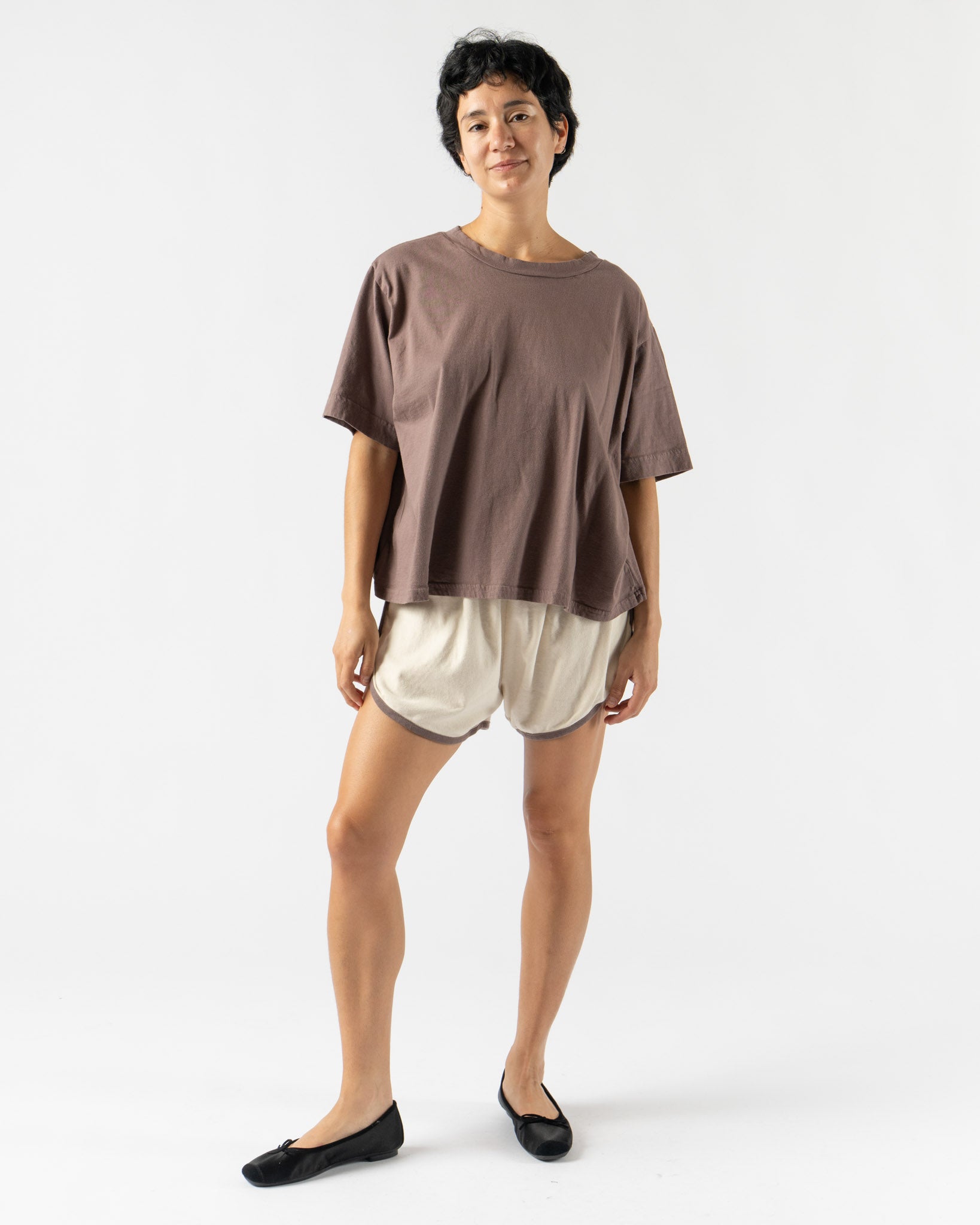 Wol Hide Box Tee in Mushroom