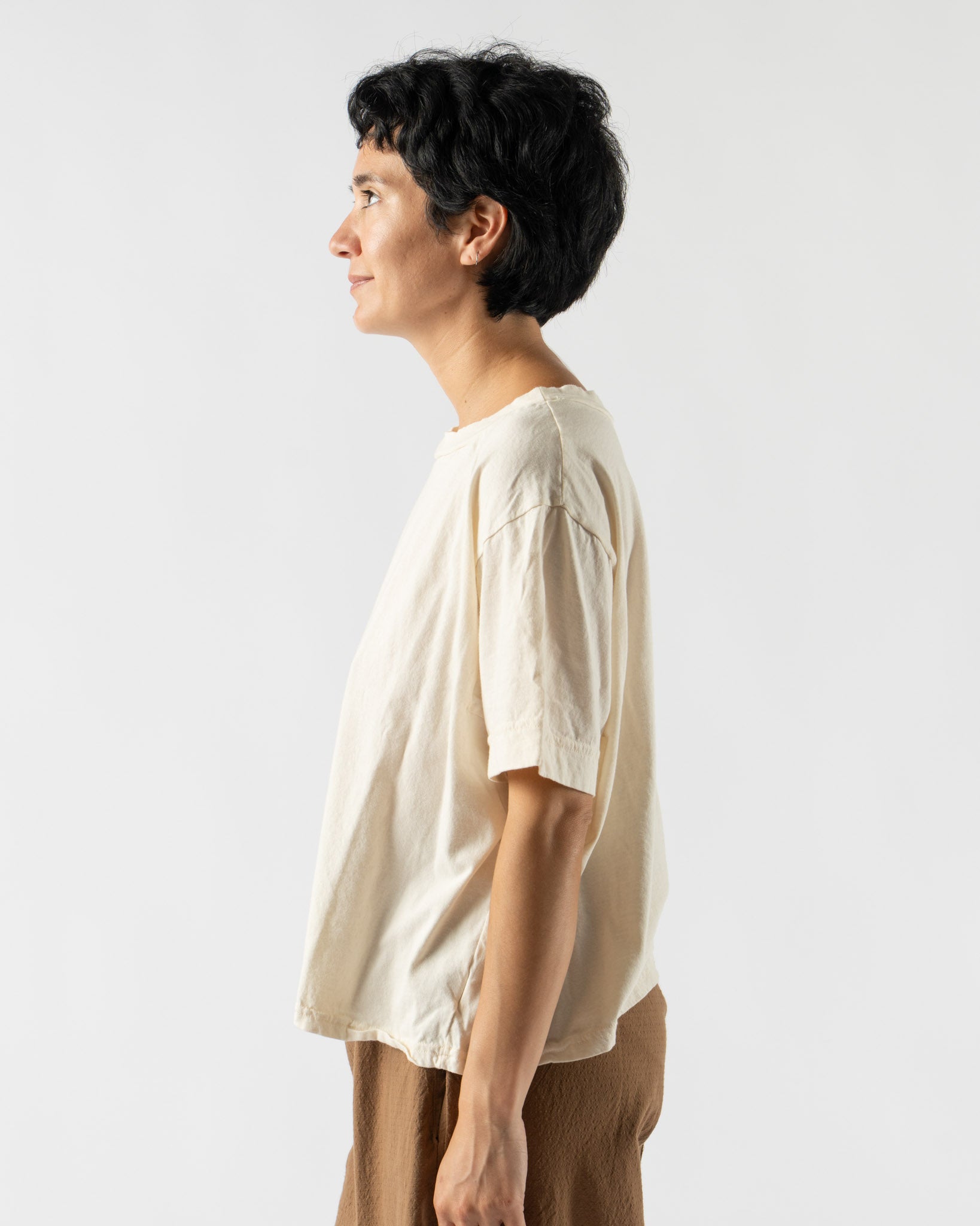 Wol Hide Box Tee in Natural