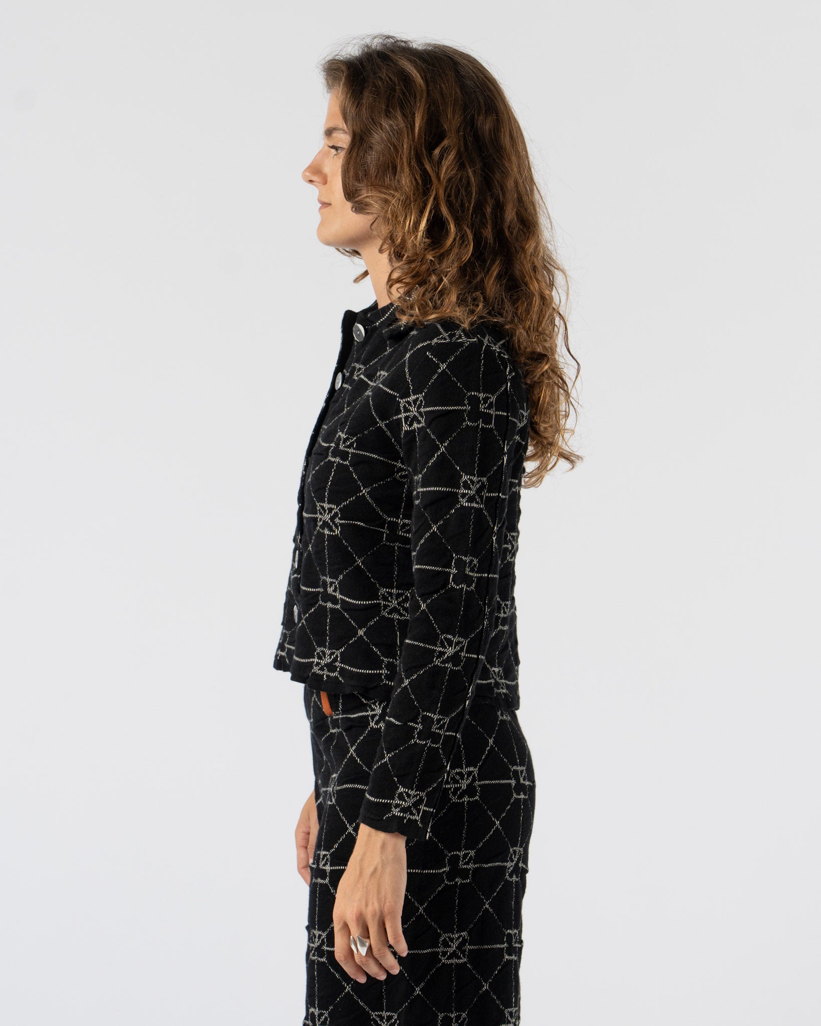 YanYan June Shrunken Work Jacket in Black