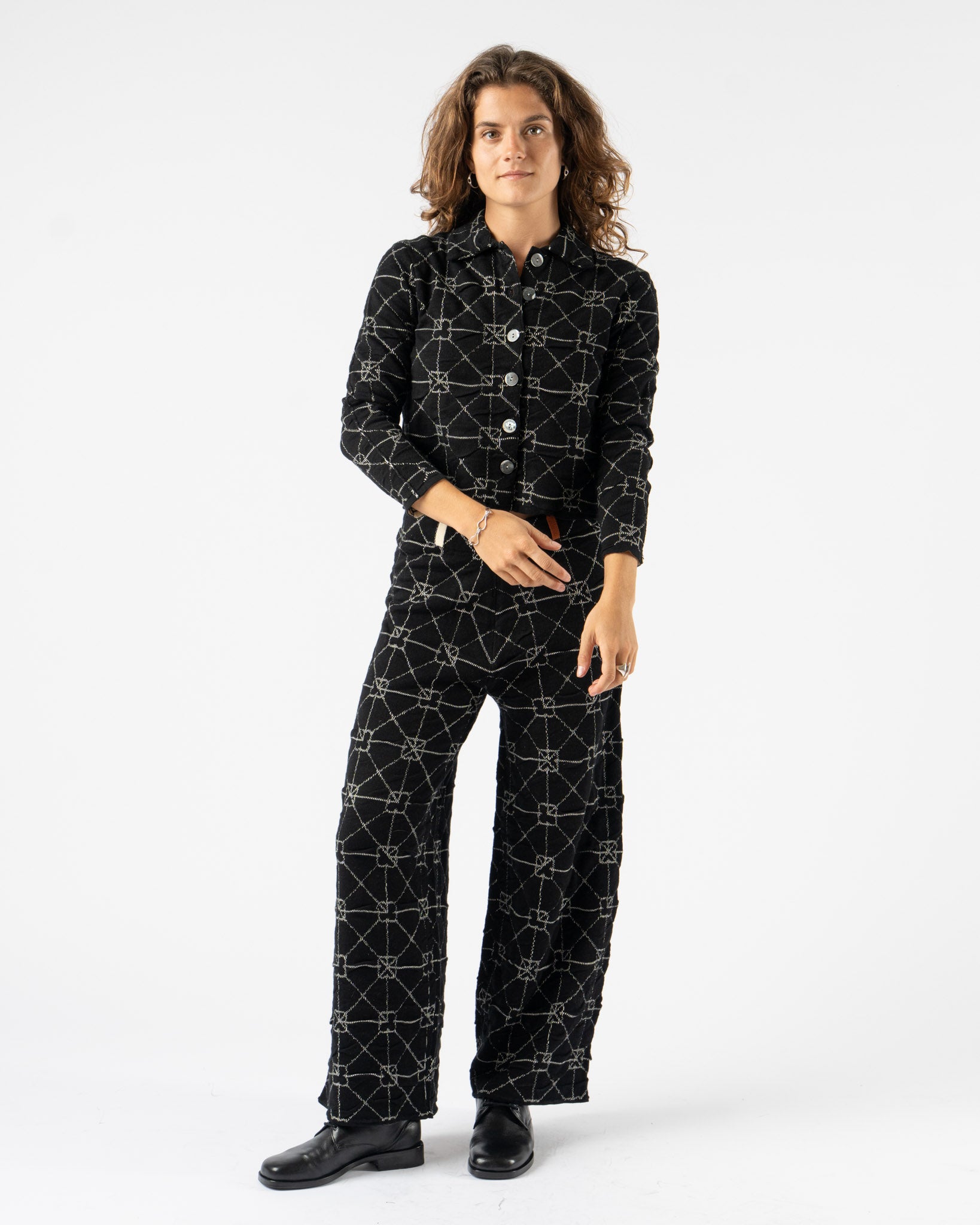 YanYan June Shrunken Work Jacket in Black