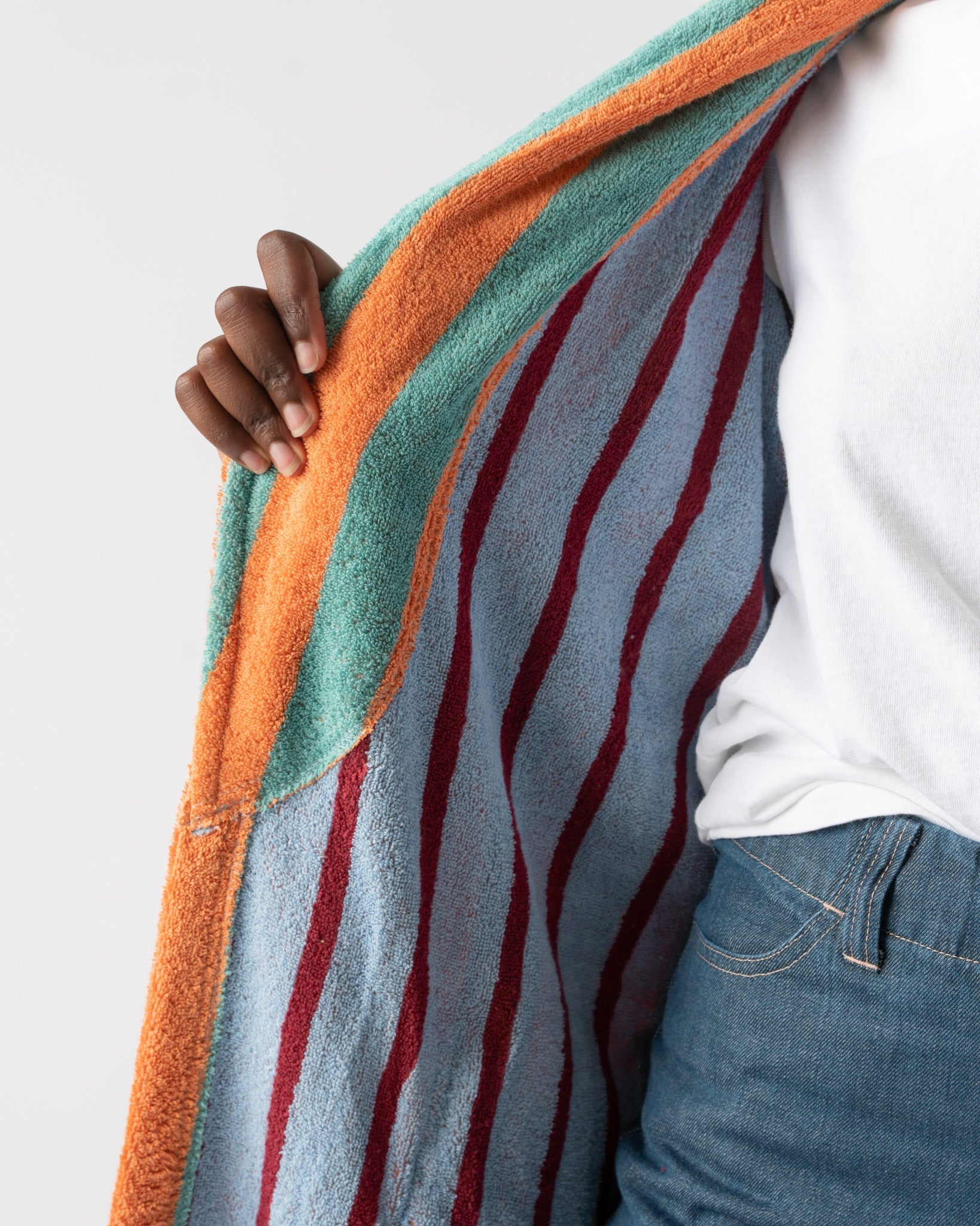 Dusen Dusen Fruit Stripe Bathrobe