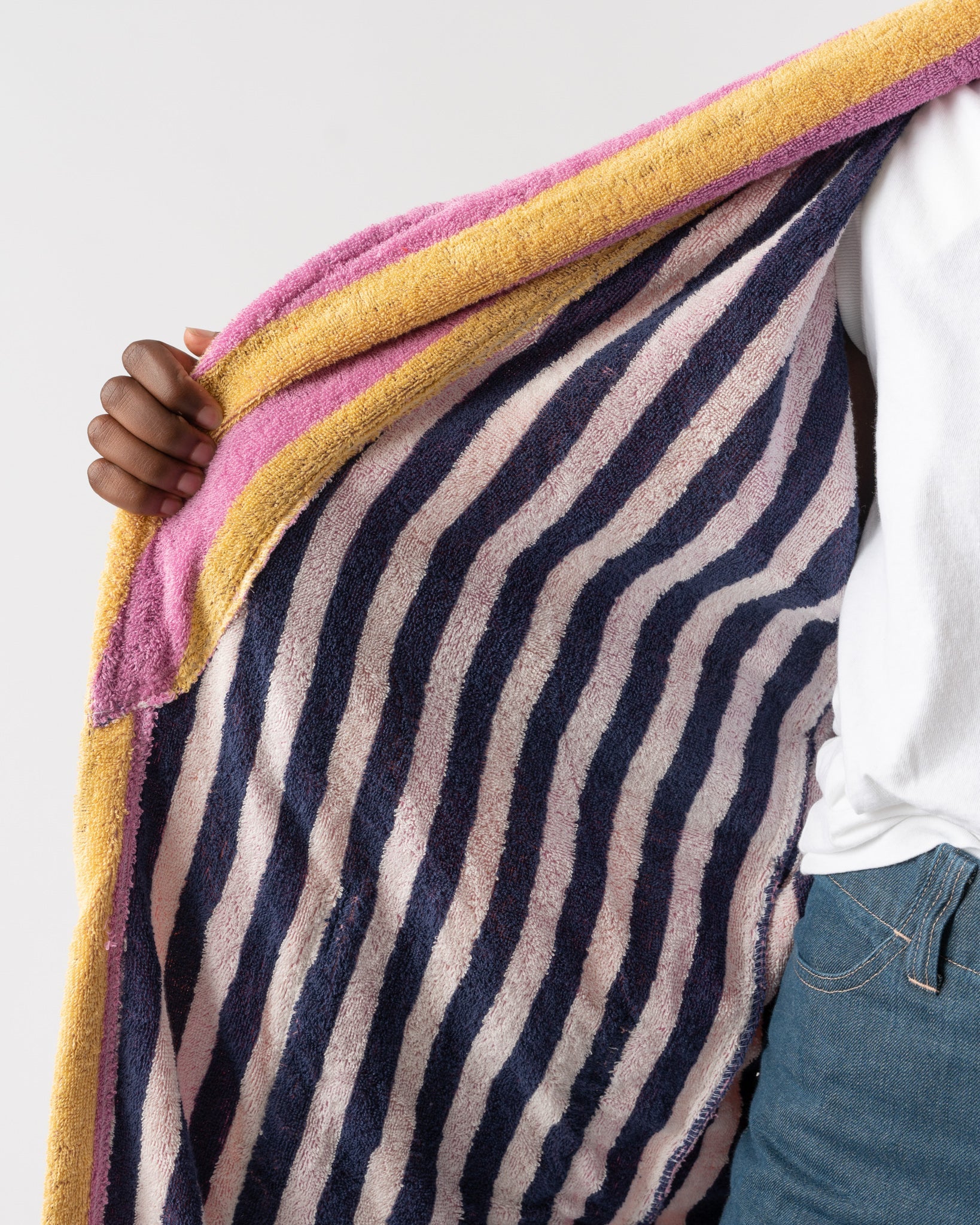 Dusen Dusen Fruit Stripe Bathrobe