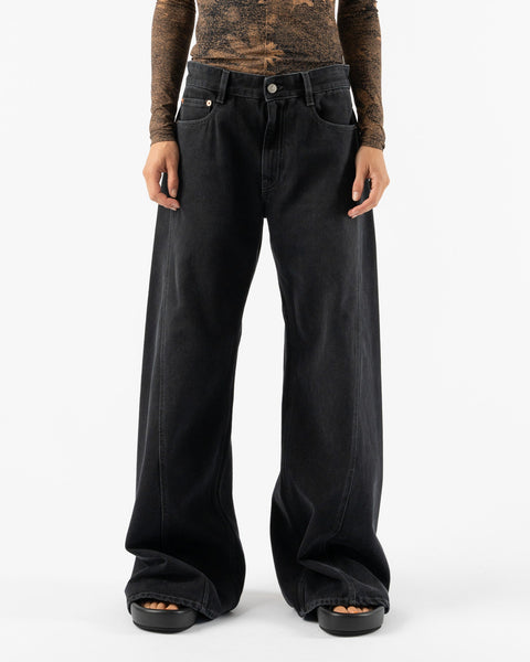 MM6 Maison Margiela Pants Five Pockets in Black Denim Regular