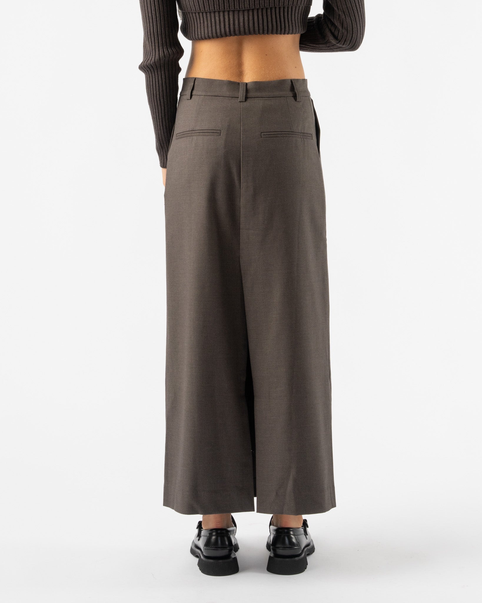 Mijeong-Park-Wool-Blend-Midi-Skirt-in-Heather-Brown-Santa-Barbara-Boutique-Jake-and-Jones-Sustainable-Fashion
