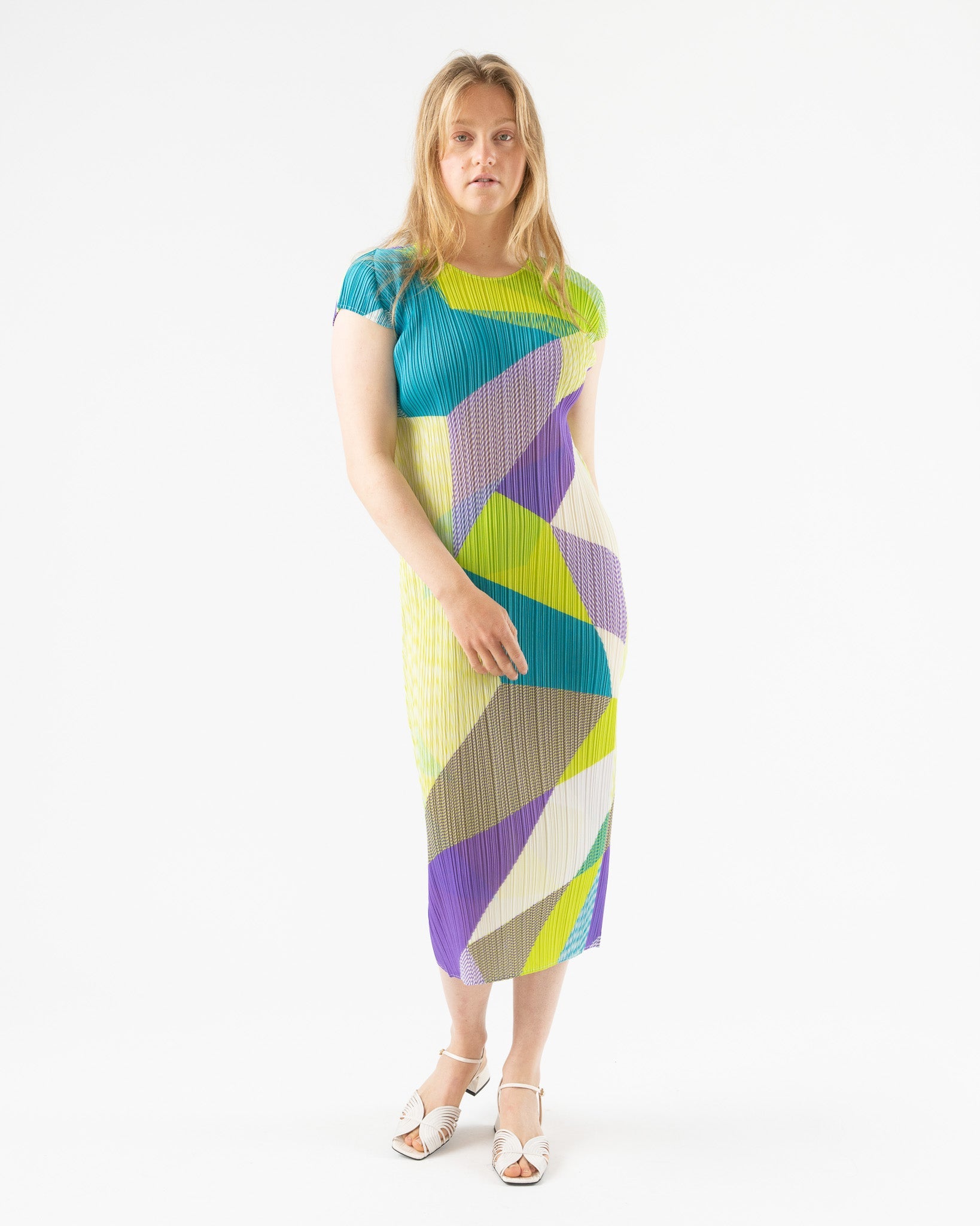 strapless open back dress MC Short Sleeve Dress - June | Pleats Please Issey Miyake main image 0