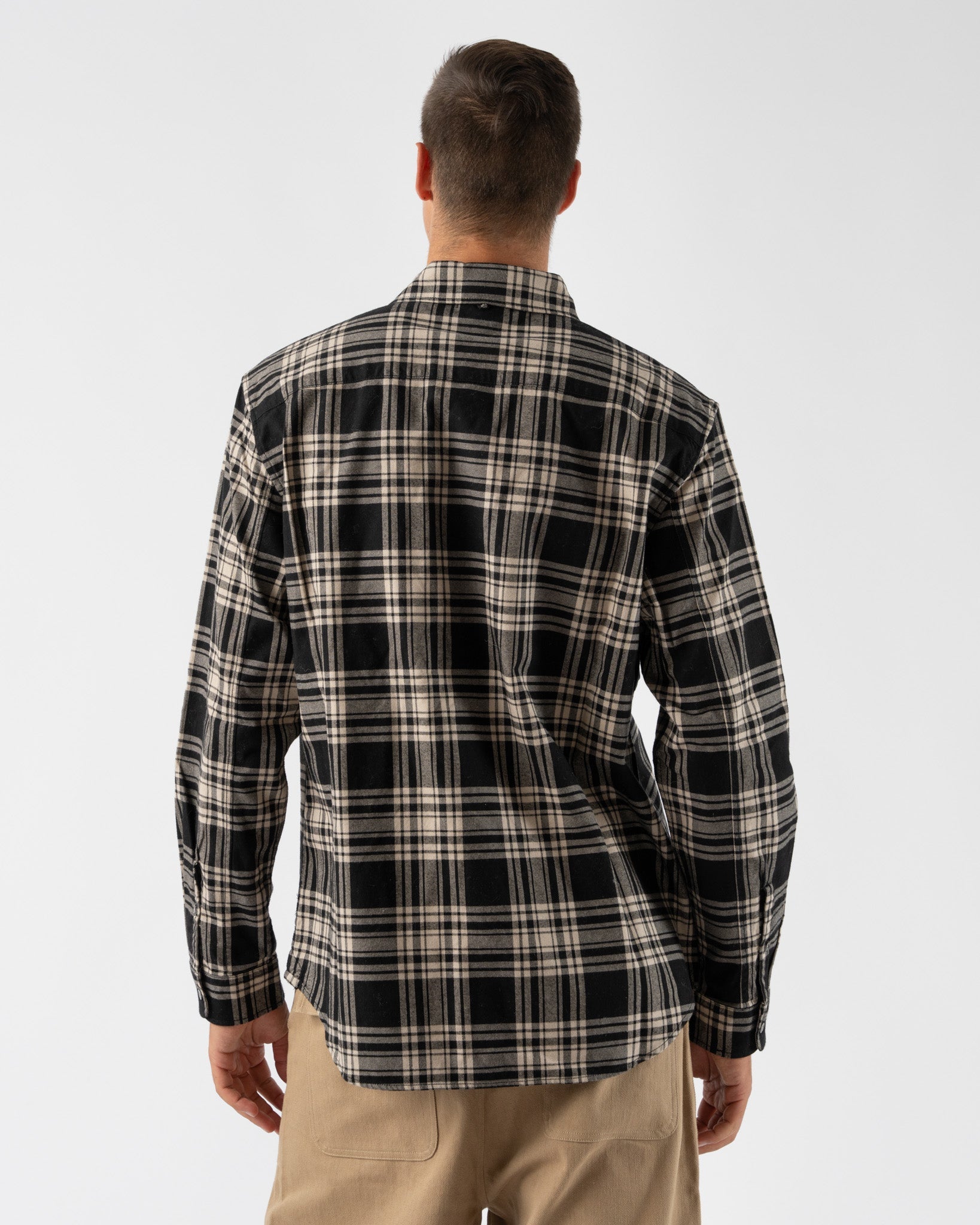 Alex-Mill-Mill-Shirt-in-Black/Ivory-Tartan-Santa-Barbara-Boutique-Jake-and-Jones-Sustainable-Fashion