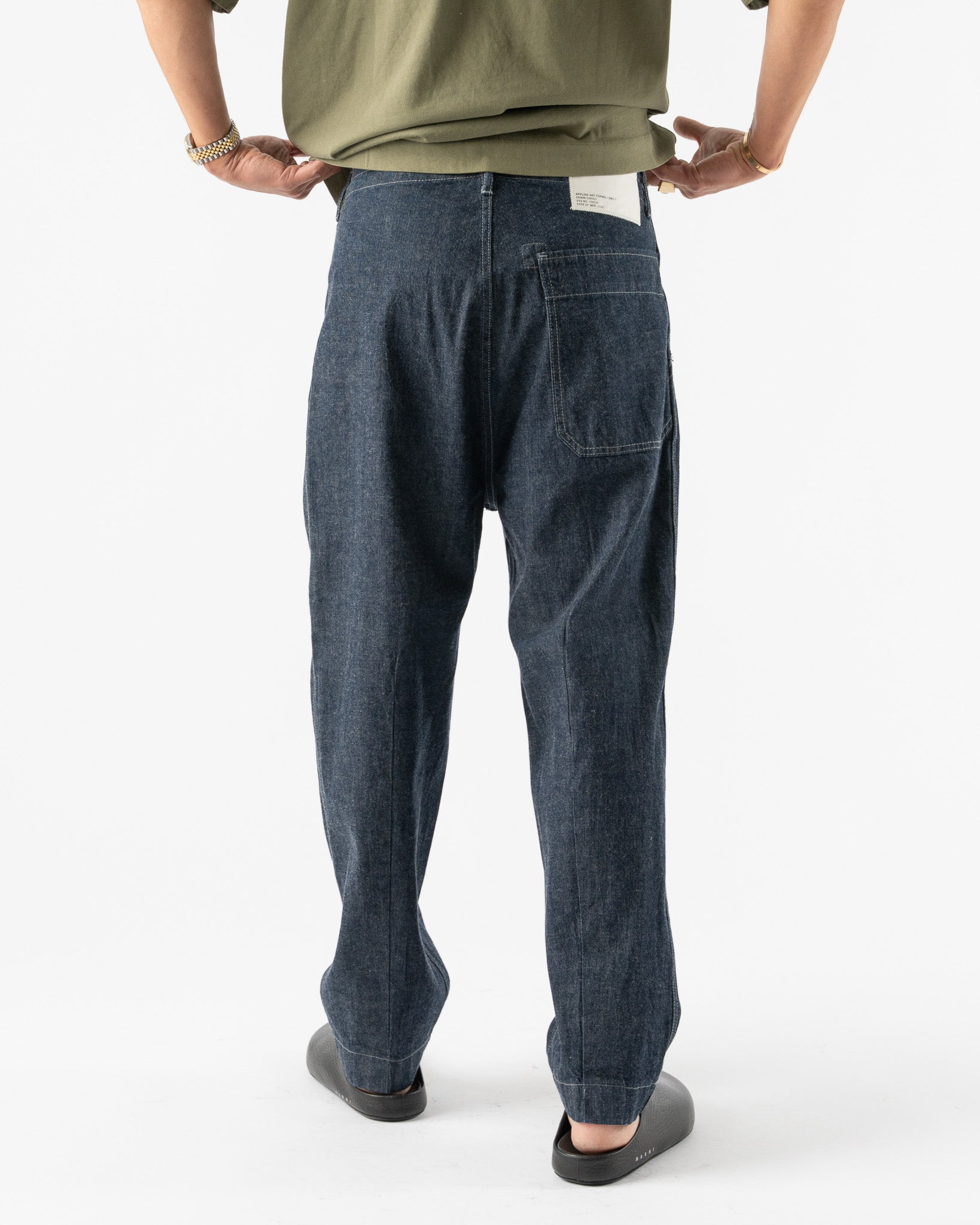 Applied-Art-Forms-DM-1-1-Denim-Cargo-Pants-in-Dark-Indigo-Santa-Barbara-Boutique-Jake-and-Jones-Sustainable-Fashion