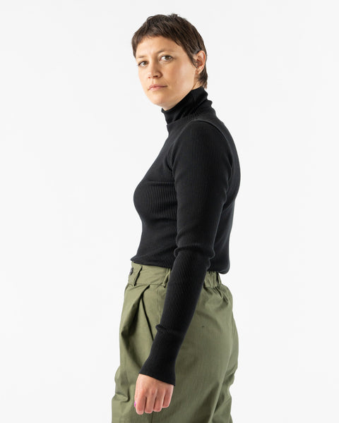 AURALEE Giza Rib Turtle Neck Top 50%OFF - cleancabbage.com