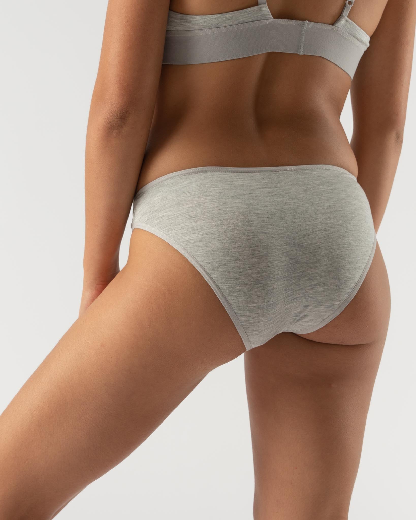 Baserange Bell Pants in Grey Melange