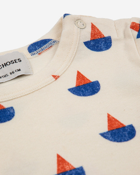 Bobo Choses Baby Sail Boat All Over Long Sleeve T-Shirt Curated