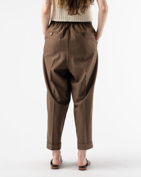 Cordera Tailoring Masculine Pants in Walnut Curated at Jake and