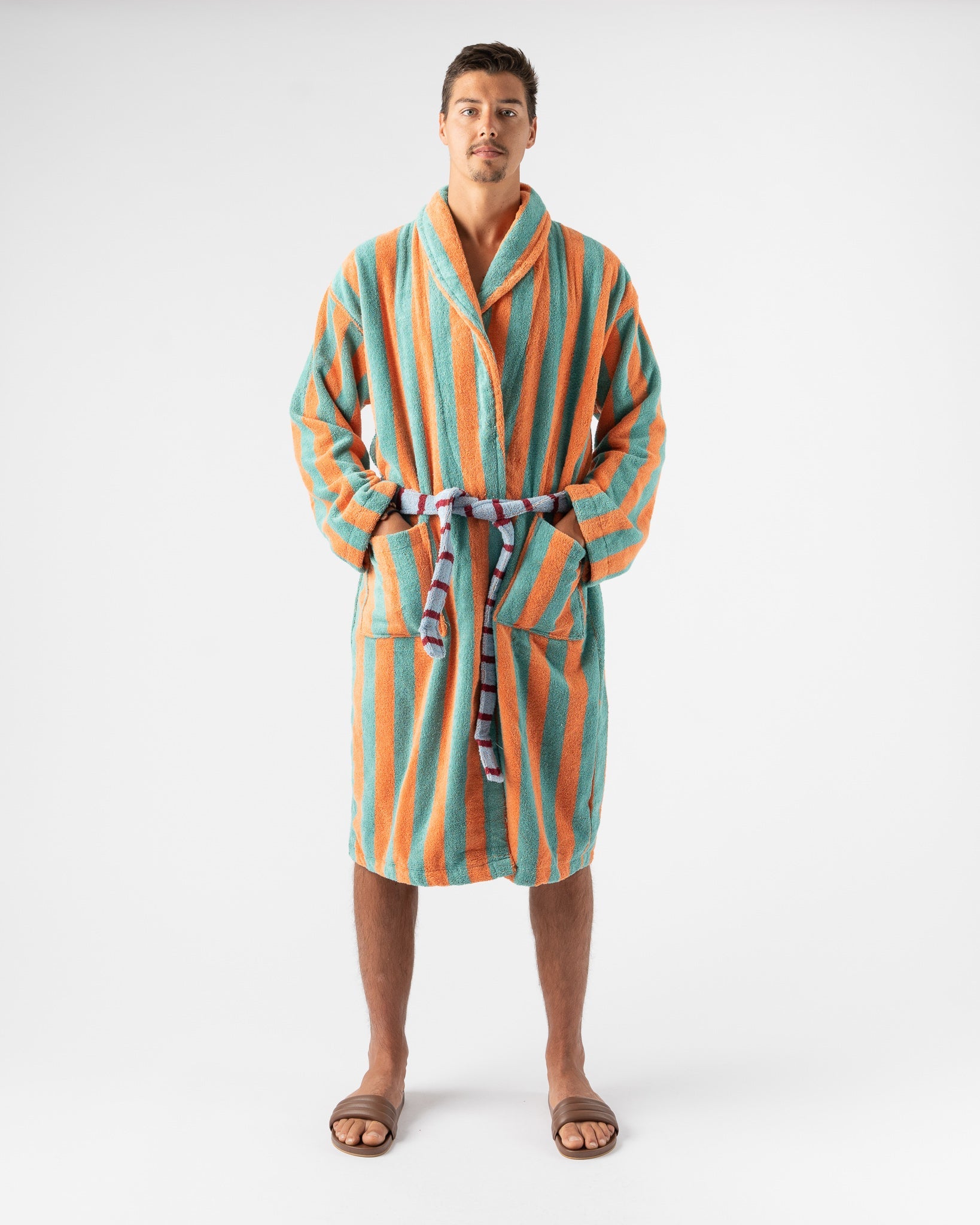 Dusen Dusen Fruit Stripe Bathrobe